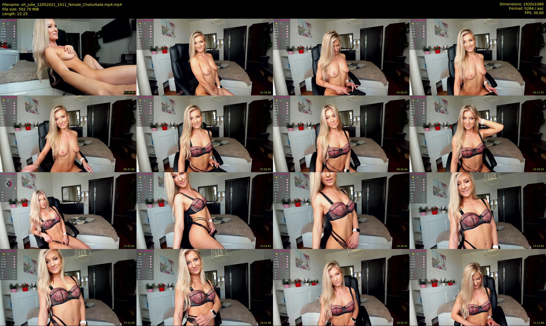 oh_julie — 23 minute Chaturbate female cam show recording, 1080p, May 12, 2021