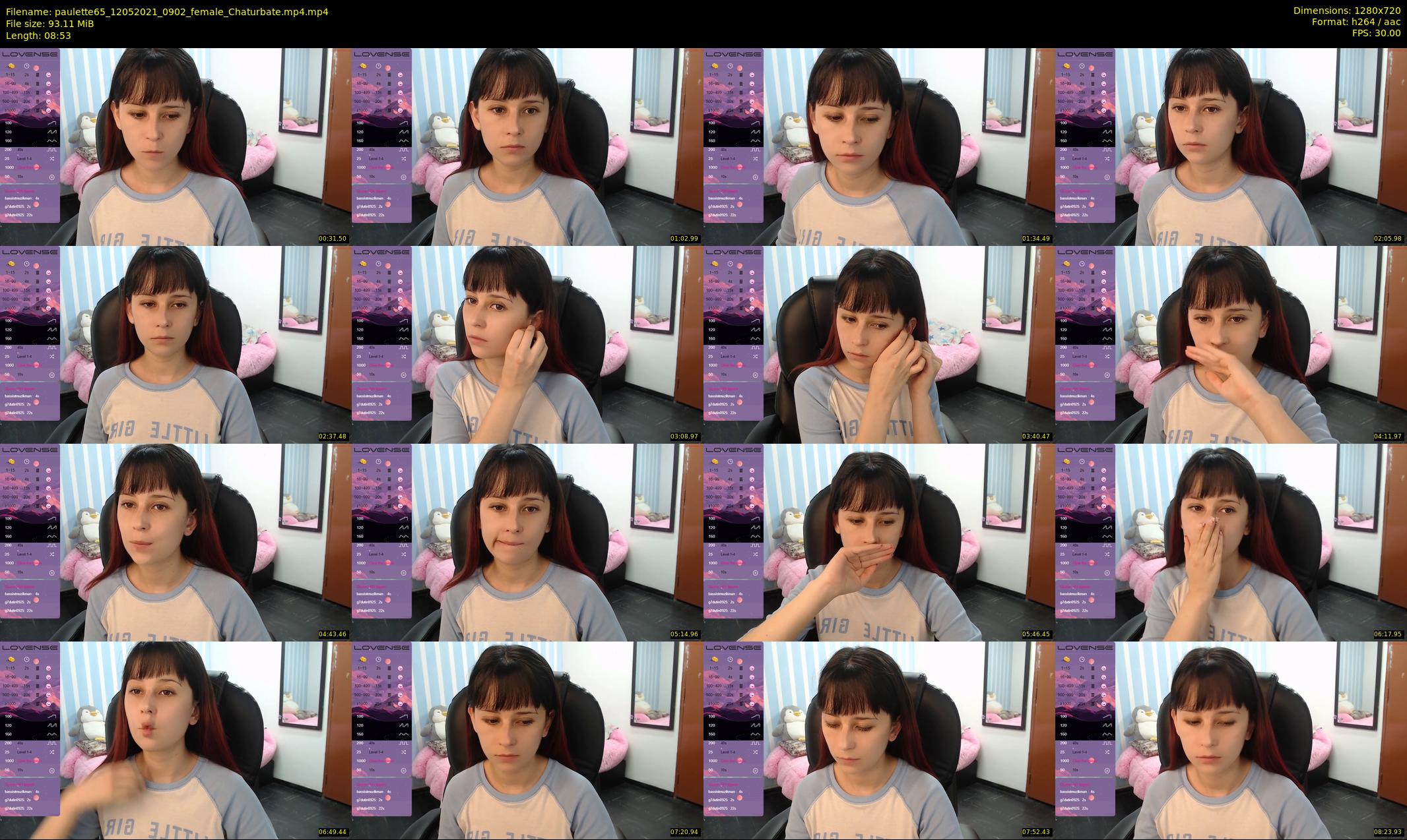 paulette65 — 9 minute Chaturbate female cam show recording, 720p, May 12, 2021