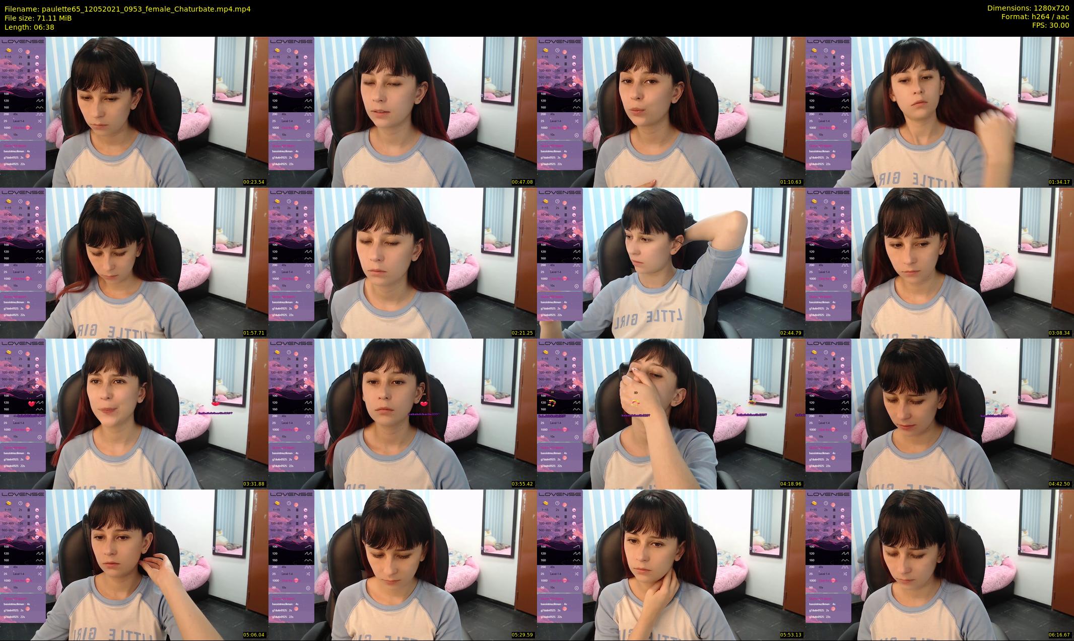 paulette65 — 7 minute Chaturbate female cam show recording, 720p, May 12, 2021