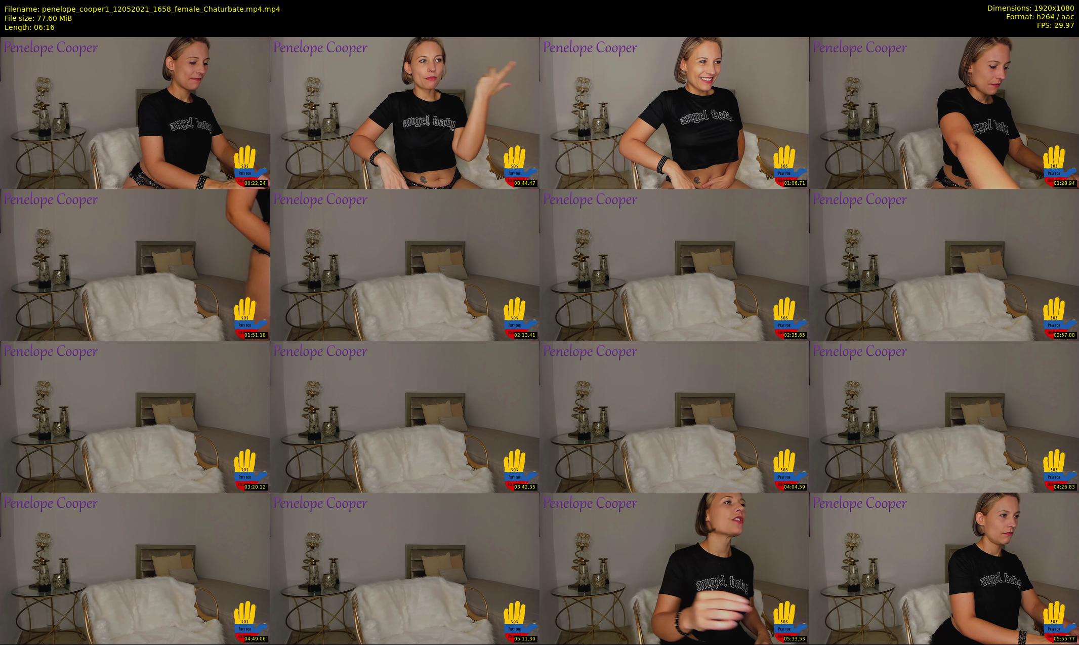 penelope_cooper1 — 7 minute Chaturbate female cam show recording, 1080p, May 12, 2021