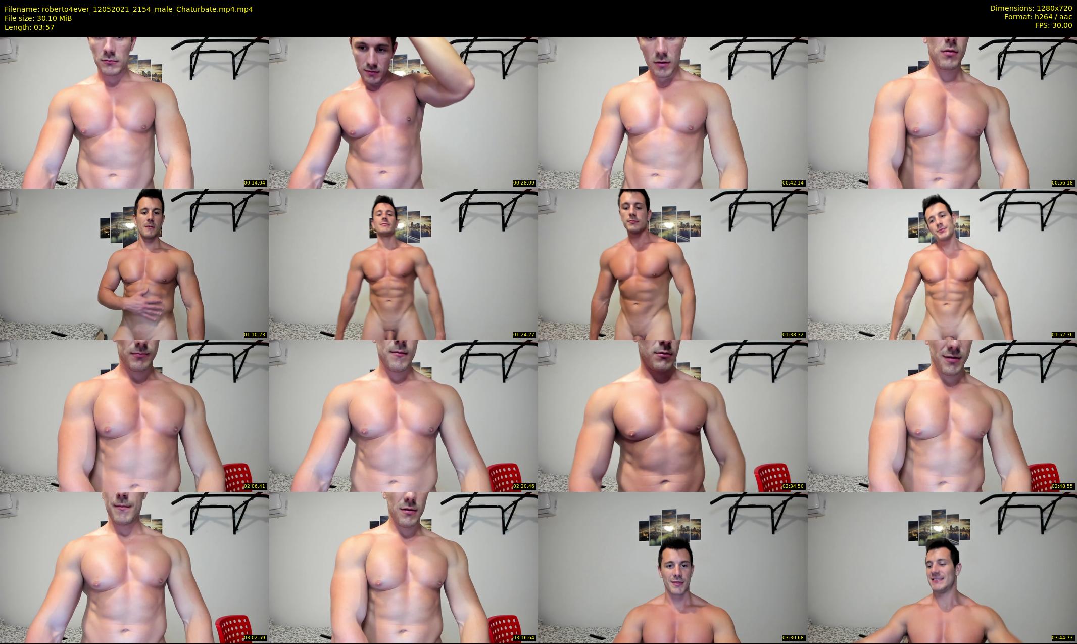 roberto4ever — 4 minute Chaturbate male cam show recording, 720p, May 12, 2021