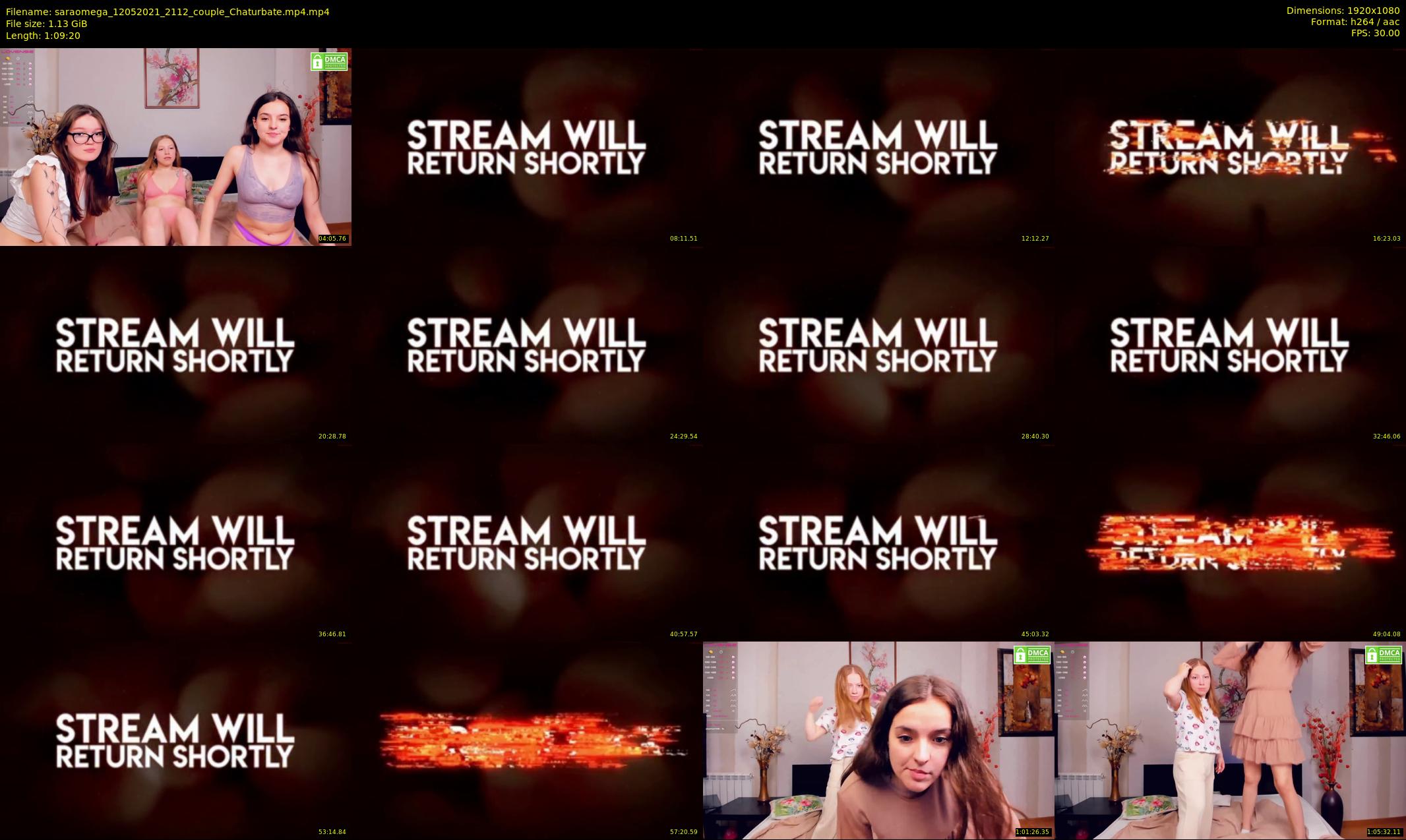 saraomega — 70 minute Chaturbate couple cam show recording, 1080p, May 12, 2021