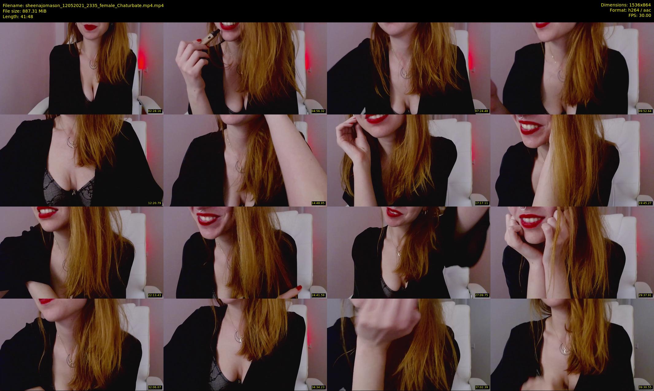sheenajomason — 42 minute Chaturbate female cam show recording, 720p, May 12, 2021
