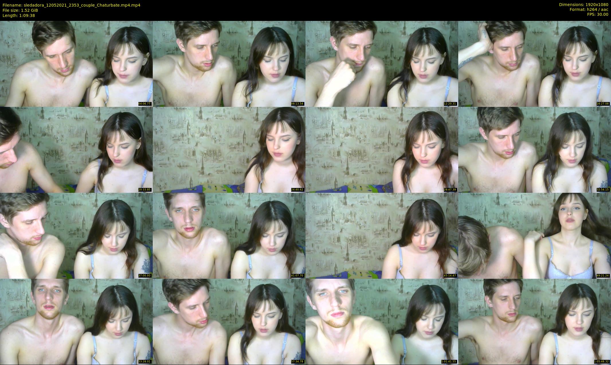 sledadora — 70 minute Chaturbate couple cam show recording, 1080p, May 12, 2021