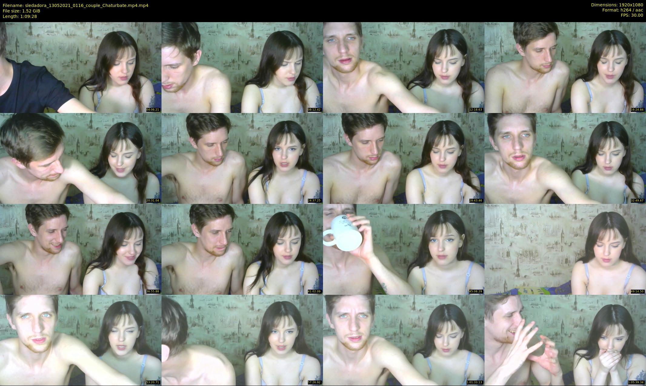 sledadora — 70 minute Chaturbate couple cam show recording, 1080p, May 13, 2021