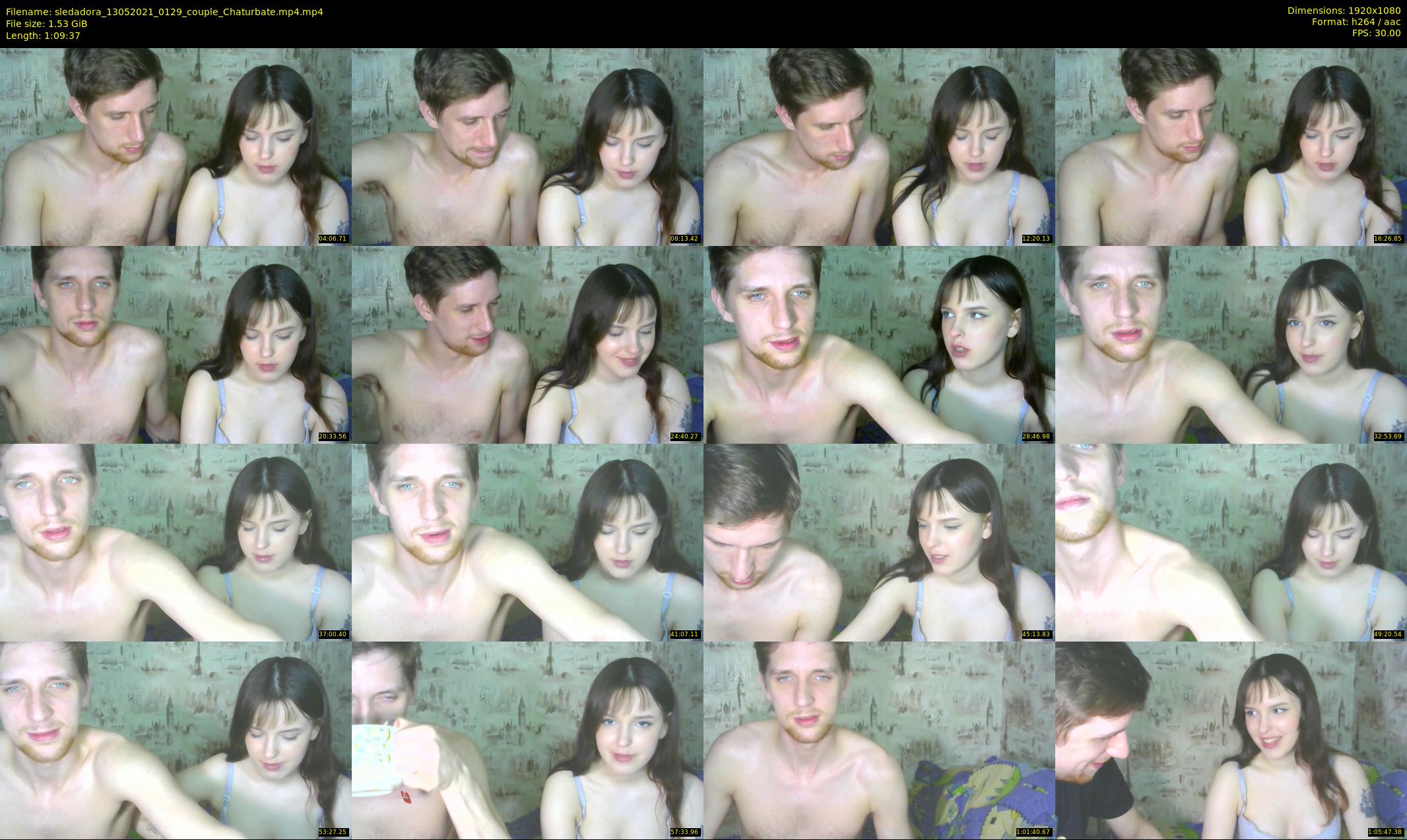 sledadora — 70 minute Chaturbate couple cam show recording, 1080p, May 13, 2021