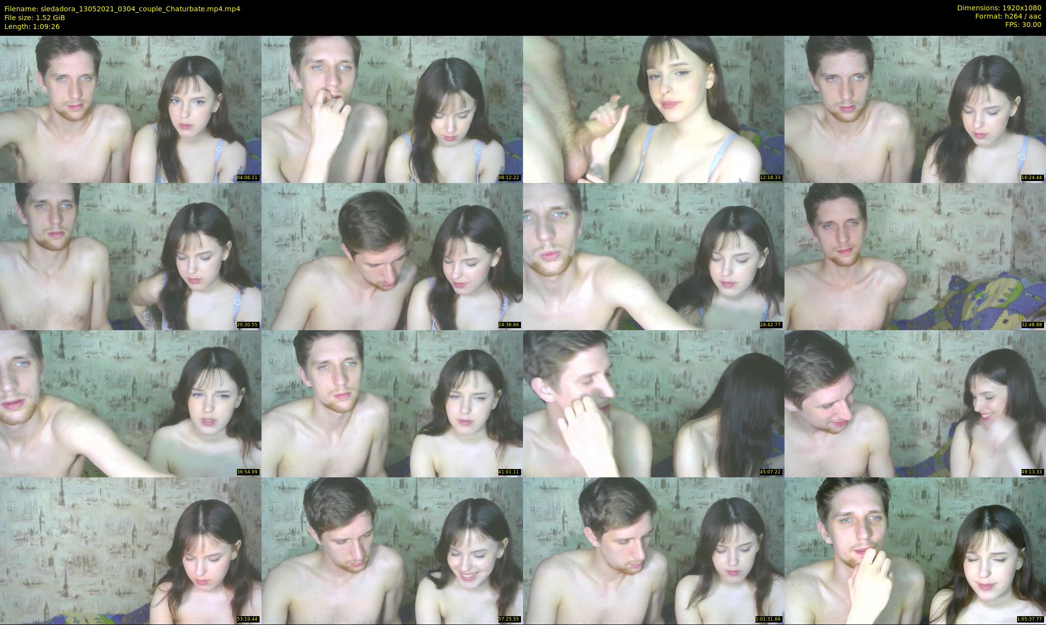 sledadora — 70 minute Chaturbate couple cam show recording, 1080p, May 13, 2021