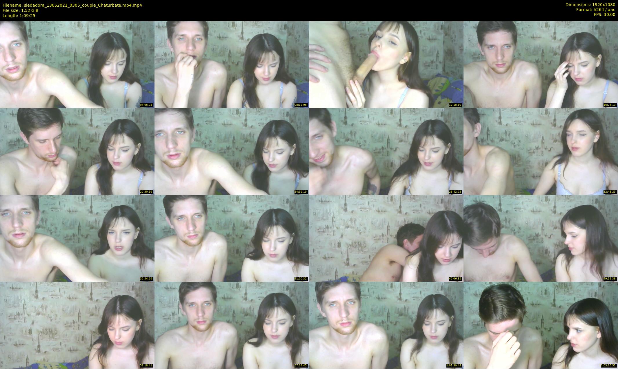 sledadora — 70 minute Chaturbate couple cam show recording, 1080p, May 13, 2021