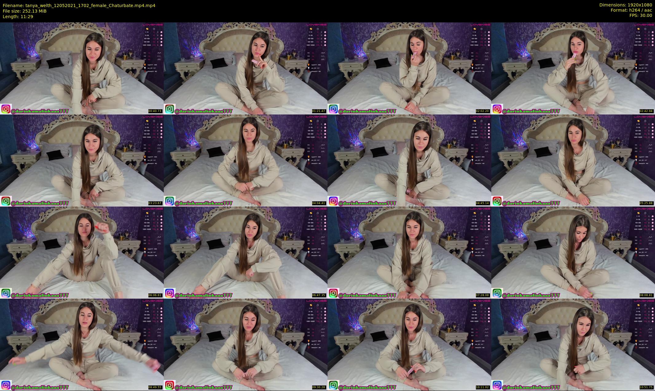 tanya_welth — 12 minute Chaturbate female cam show recording, 1080p, May 12, 2021