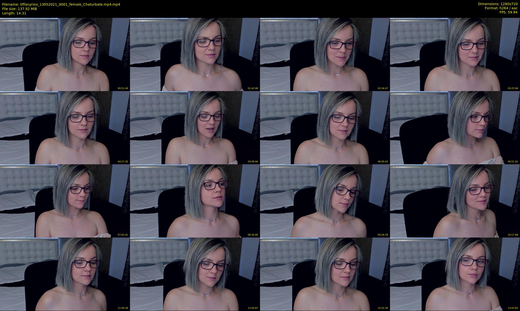 tiffanyriox — 15 minute Chaturbate female cam show recording, 720p, May 13, 2021