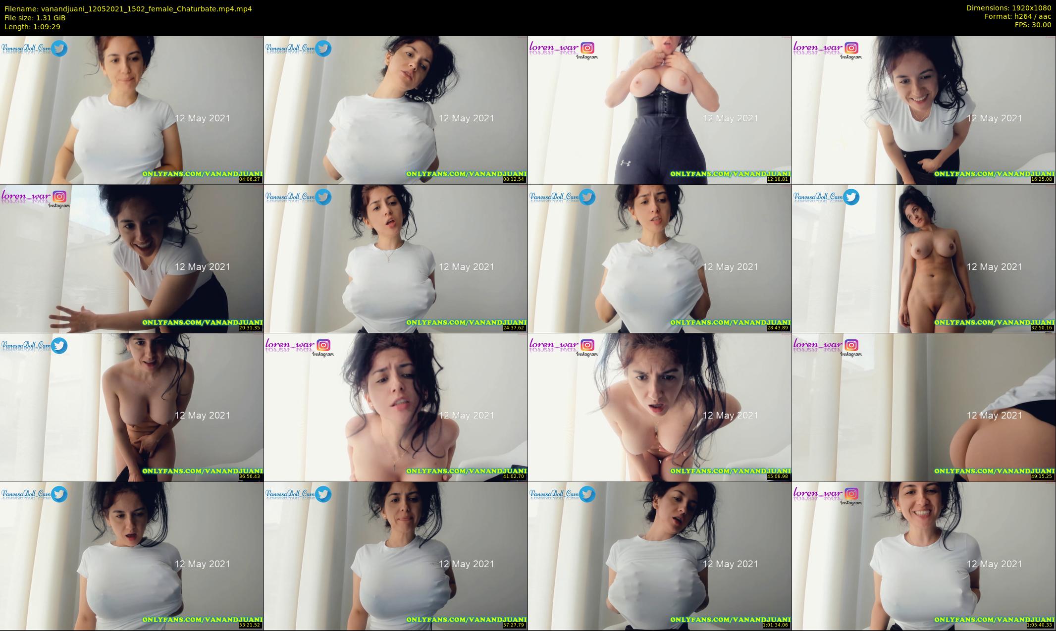 vanandjuani — 70 minute Chaturbate female cam show recording, 1080p, May 12, 2021