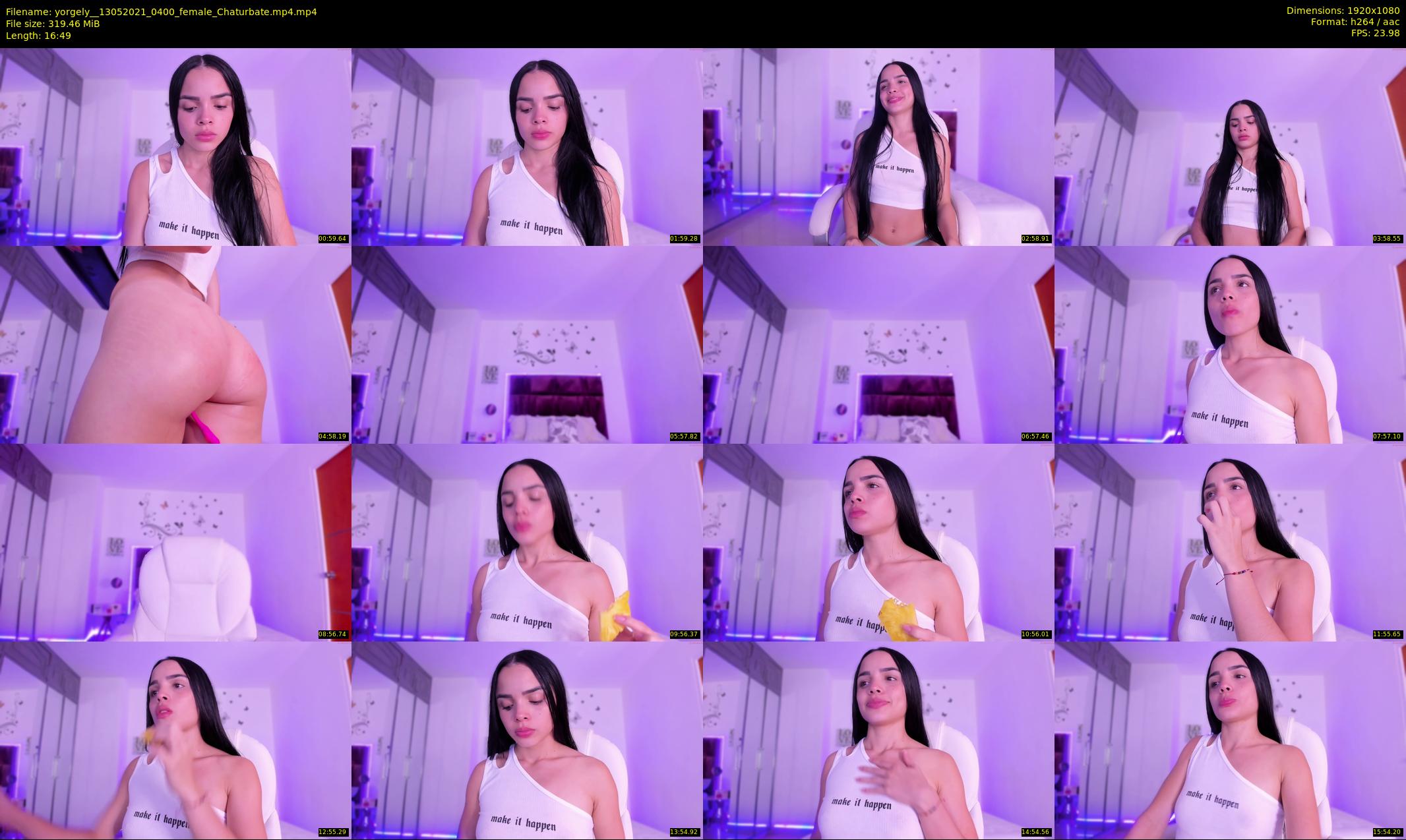 yorgely_ — 17 minute Chaturbate female cam show recording, 1080p, May 13, 2021