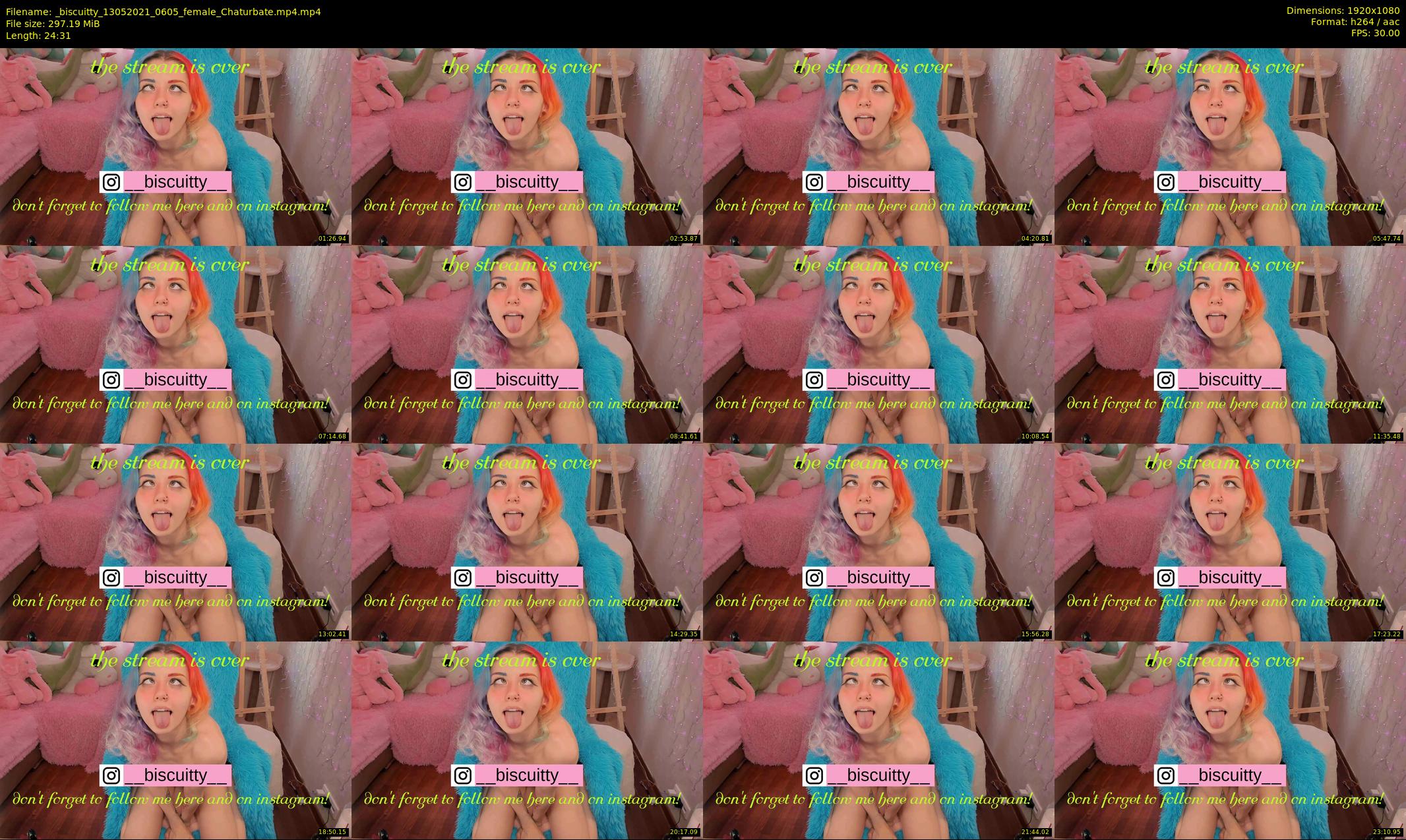 _biscuitty — 25 minute Chaturbate female cam show recording, 1080p, May 13, 2021
