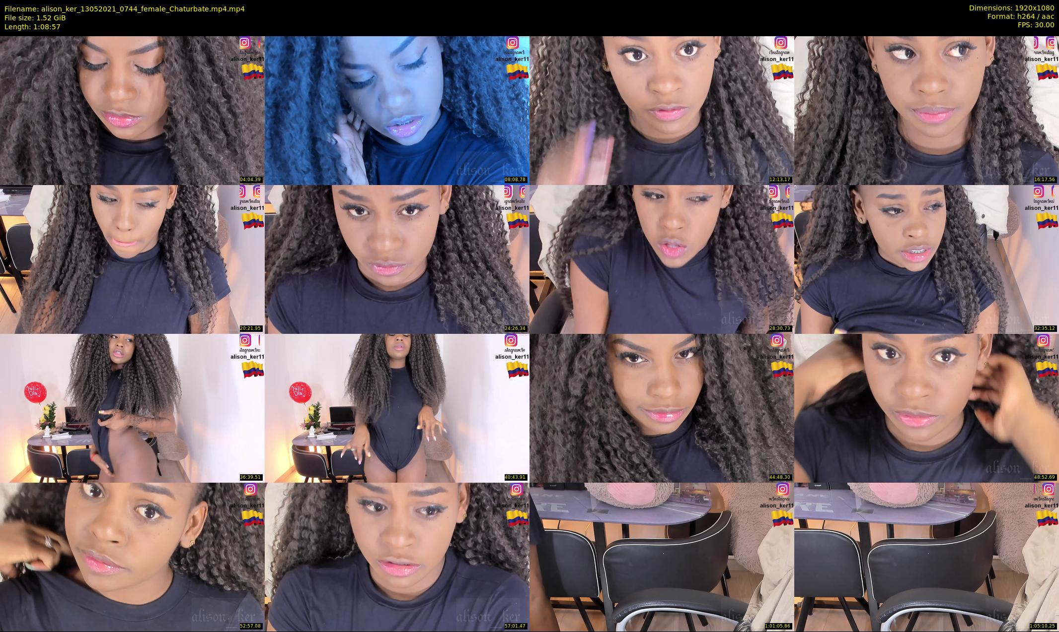 alison_ker — 69 minute Chaturbate female cam show recording, 1080p, May 13, 2021