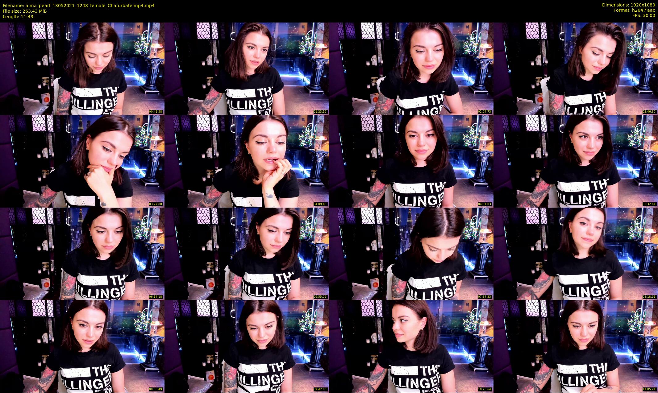 alma_pearl — 12 minute Chaturbate female cam show recording, 1080p, May 13, 2021