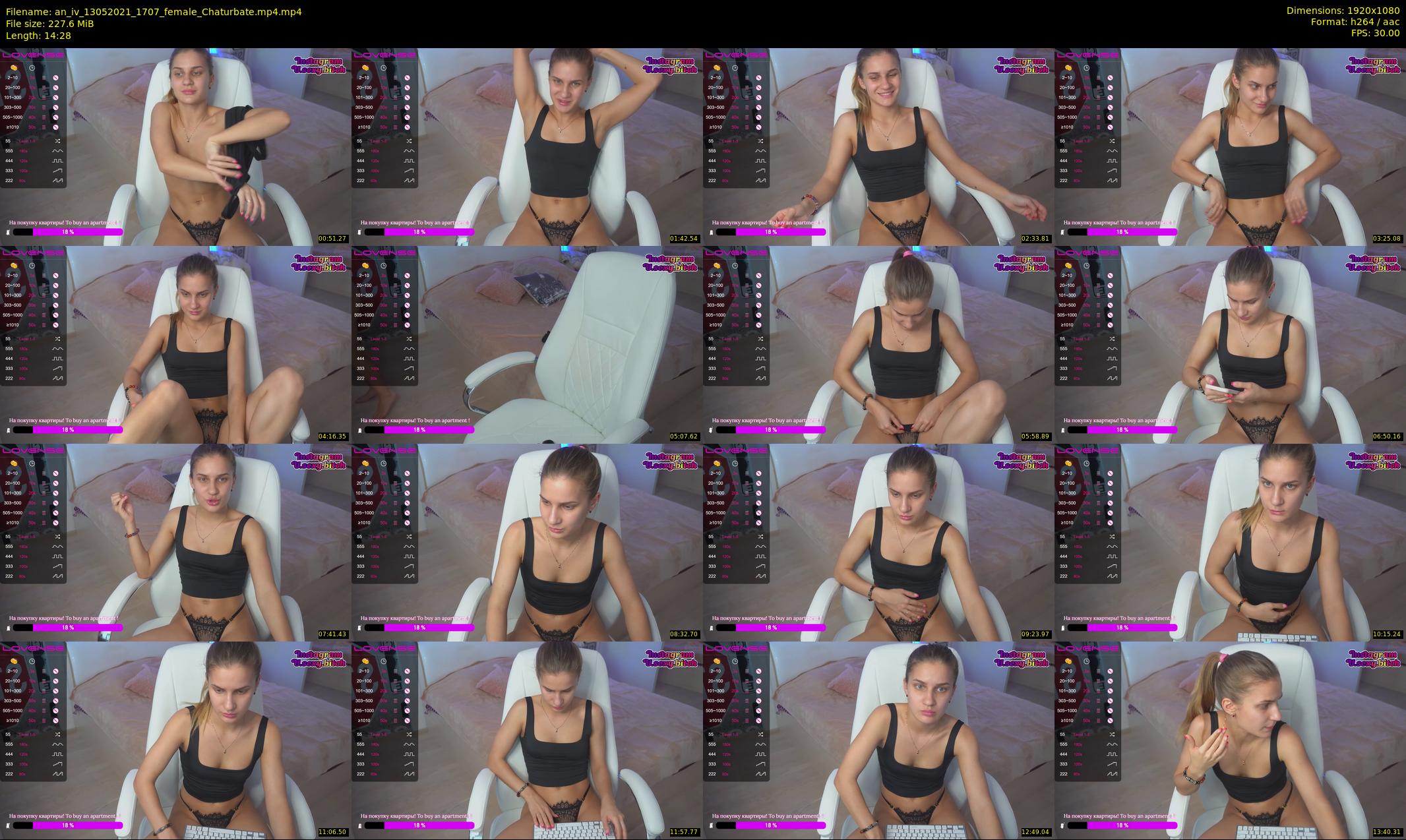 an_iv — 15 minute Chaturbate female cam show recording, 1080p, May 13, 2021
