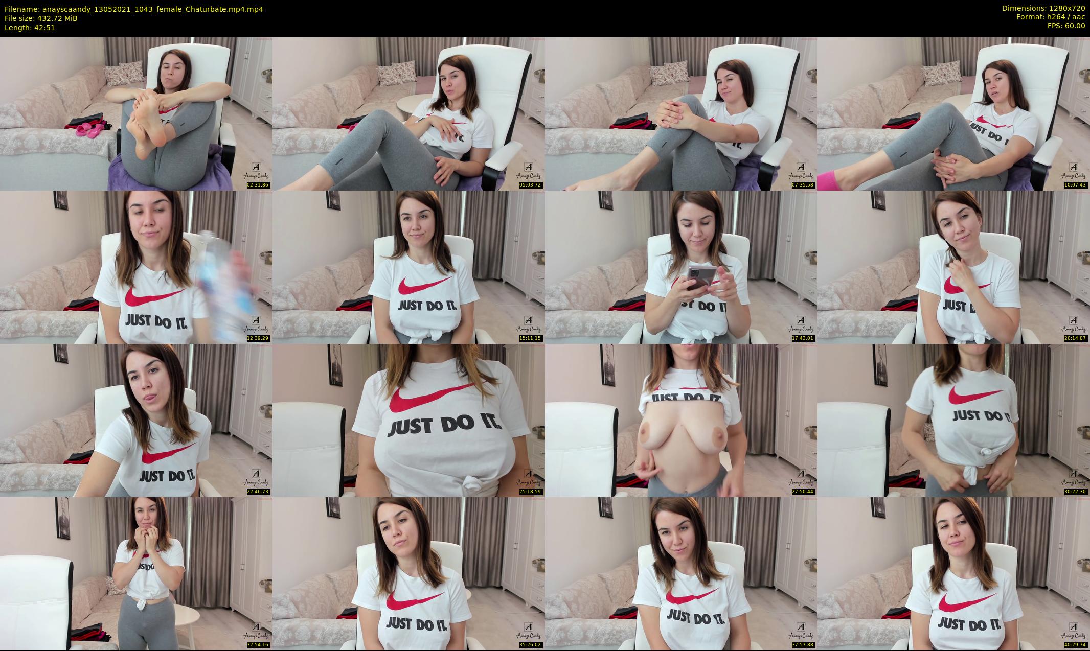 anayscaandy — 43 minute Chaturbate female cam show recording, 720p, May 13, 2021