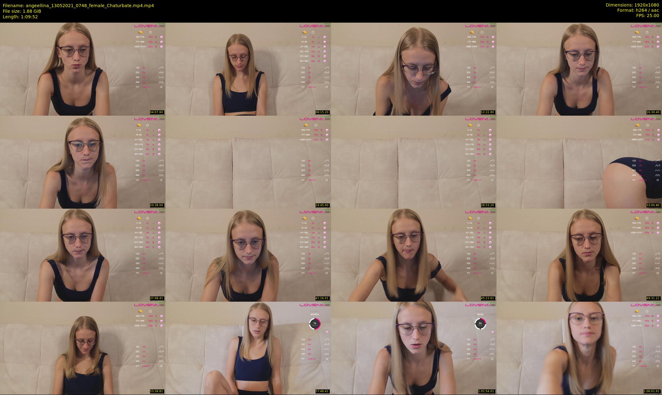 angeellina — 70 minute Chaturbate female cam show recording, 1080p, May 13, 2021