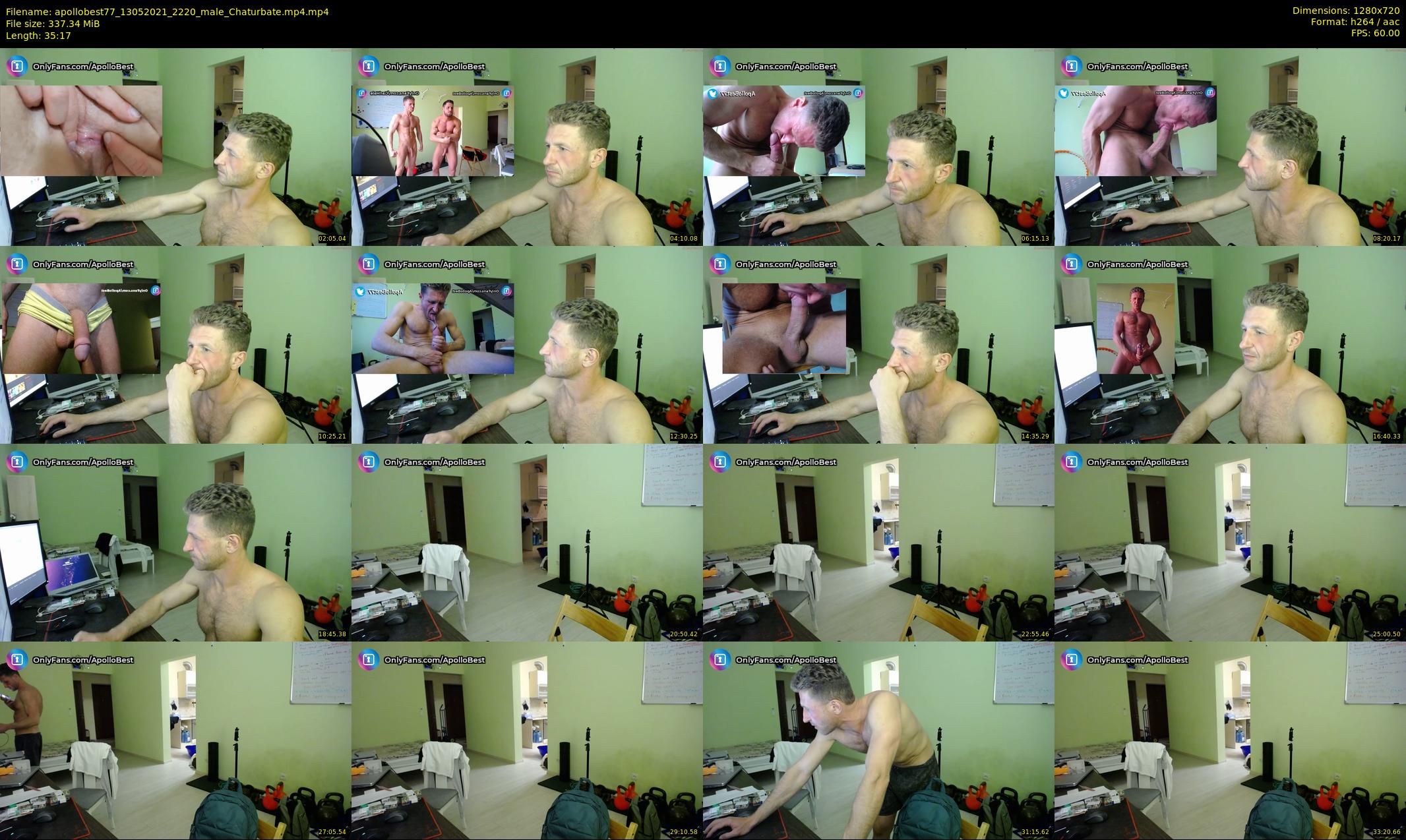 apollobest77 — 36 minute Chaturbate male cam show recording, 720p, May 13, 2021