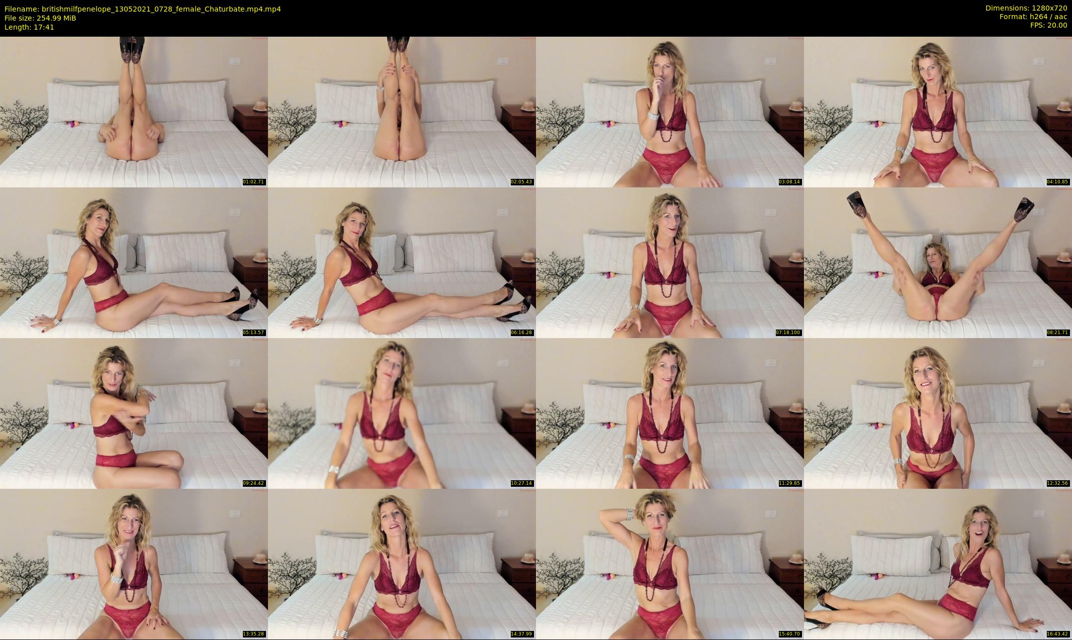 britishmilfpenelope — 18 minute Chaturbate female cam show recording, 720p, May 13, 2021