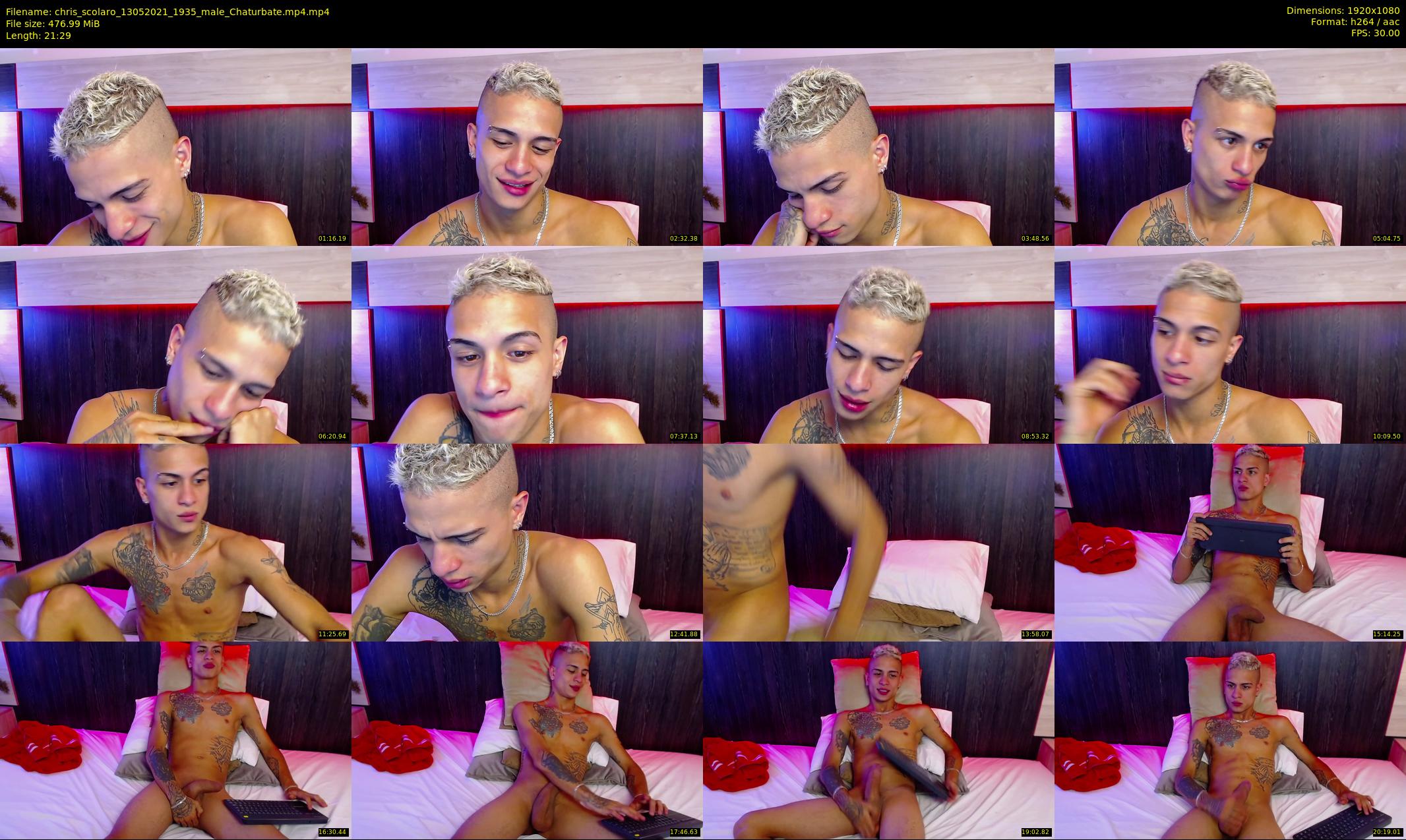 chris_scolaro — 22 minute Chaturbate male cam show recording, 1080p, May 13, 2021
