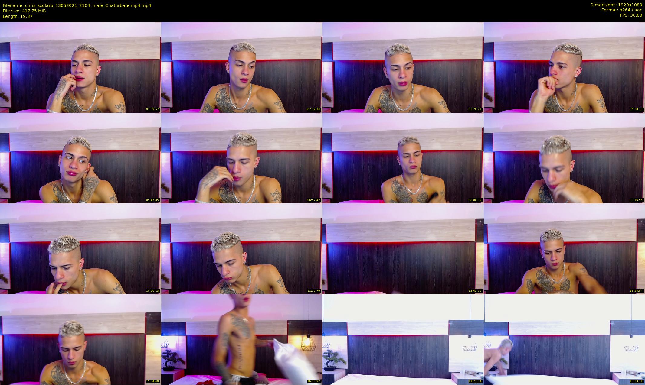 chris_scolaro — 20 minute Chaturbate male cam show recording, 1080p, May 13, 2021