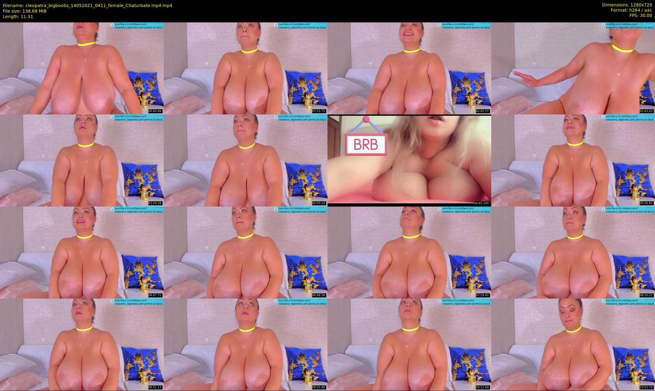 cleopatra_bigboobs — 12 minute Chaturbate female cam show recording, 720p, May 14, 2021