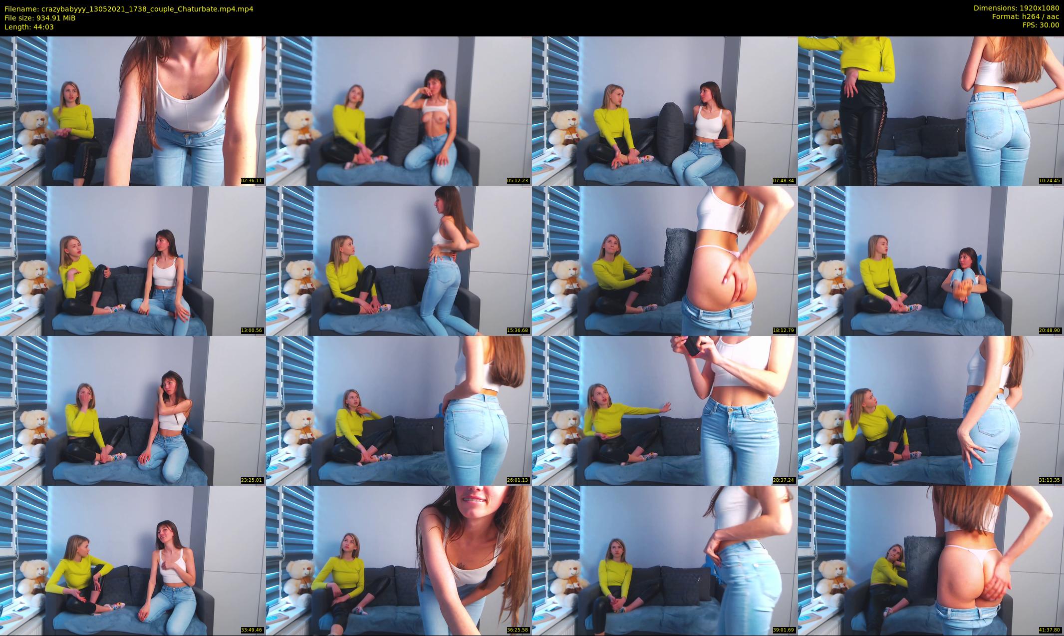 crazybabyyy — 45 minute Chaturbate couple cam show recording, 1080p, May 13, 2021