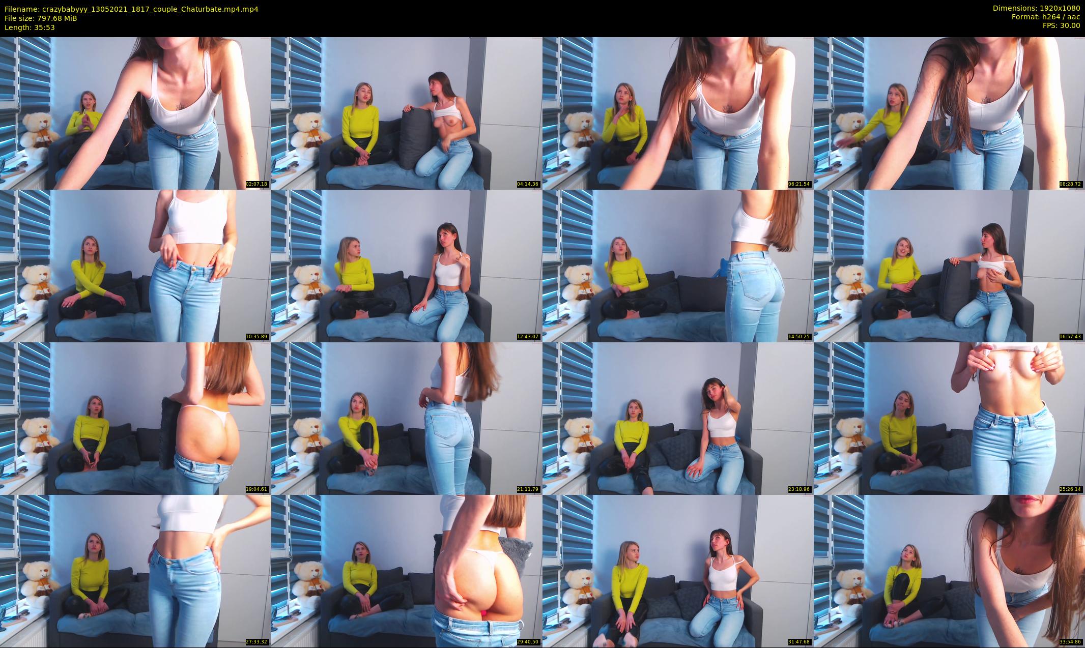 crazybabyyy — 36 minute Chaturbate couple cam show recording, 1080p, May 13, 2021