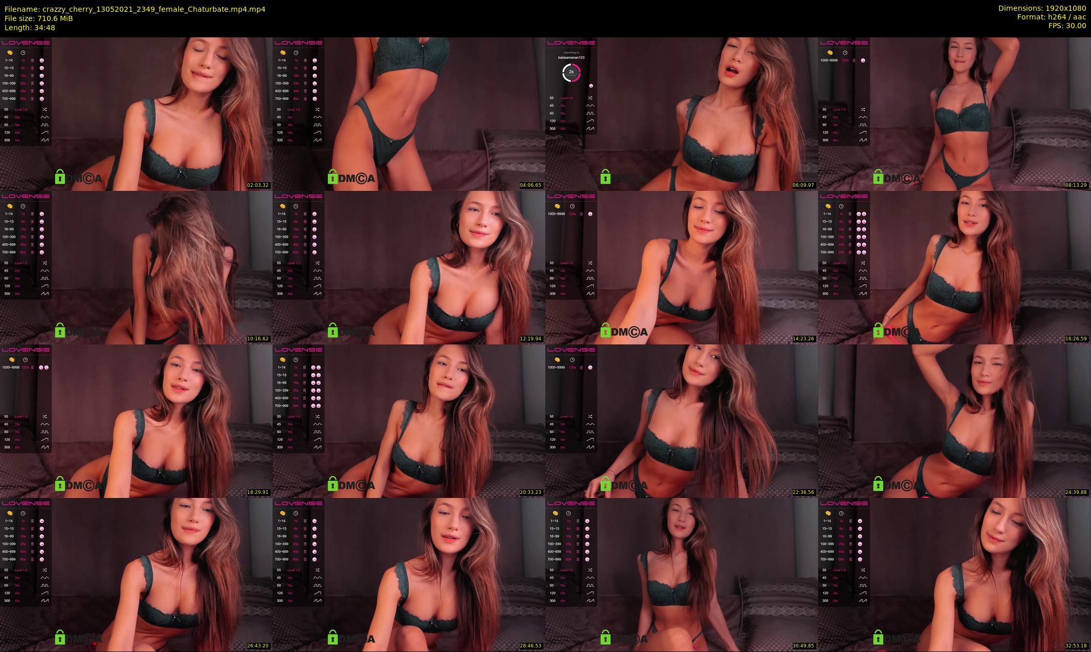 crazzy_cherry — 35 minute Chaturbate female cam show recording, 1080p, May 13, 2021