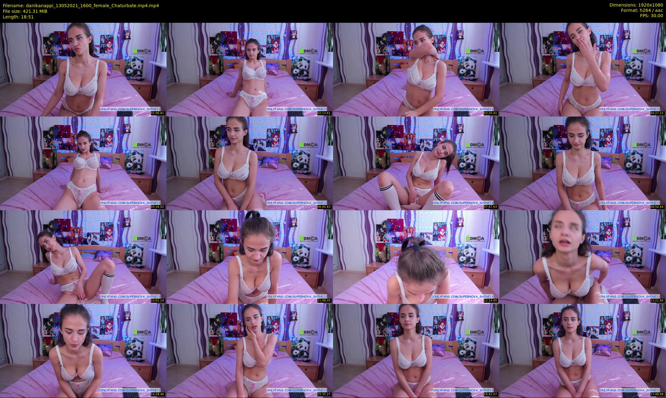 danikanappi — 19 minute Chaturbate female cam show recording, 1080p, May 13, 2021