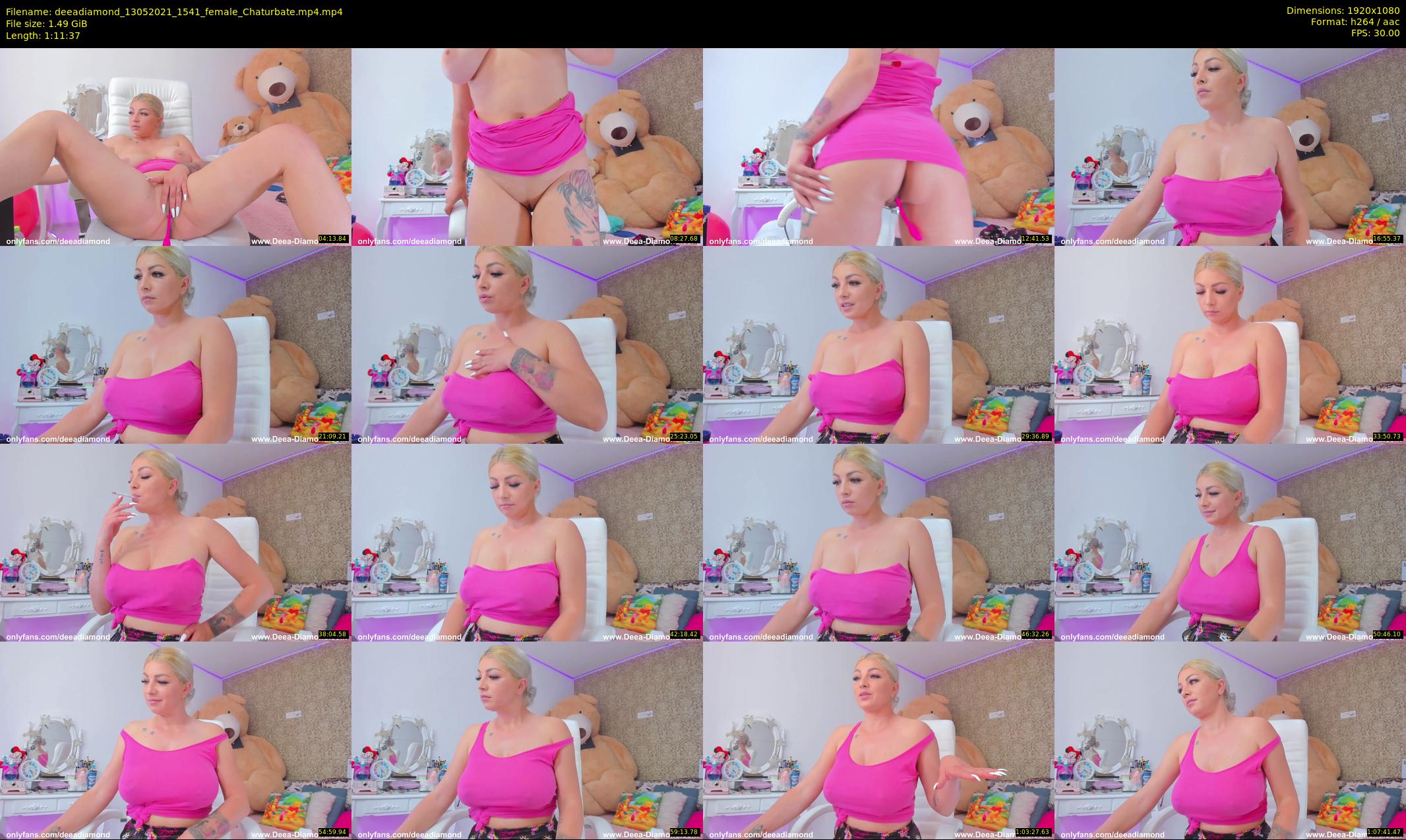 deeadiamond — 72 minute Chaturbate female cam show recording, 1080p, May 13, 2021