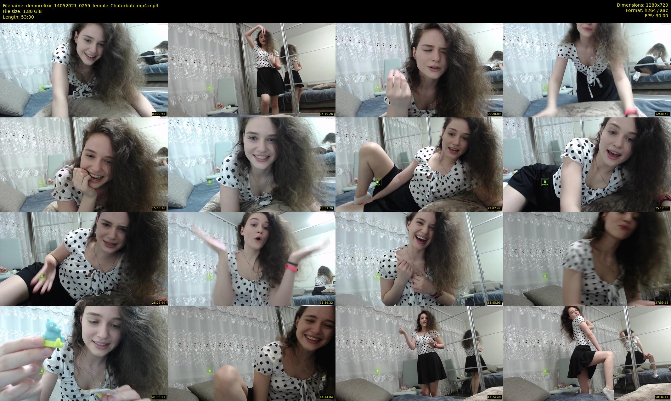 demurelixir — 54 minute Chaturbate female cam show recording, 720p, May 14, 2021