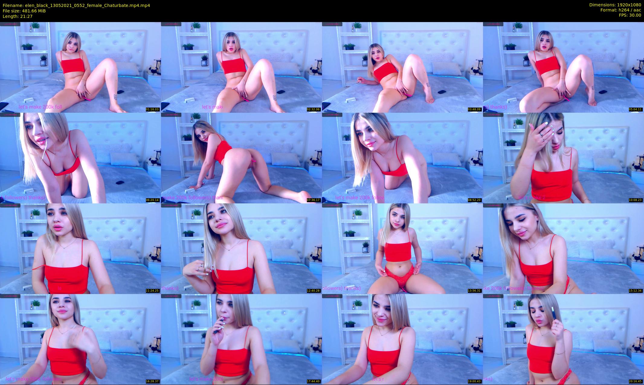 elen_black — 22 minute Chaturbate female cam show recording, 1080p, May 13, 2021