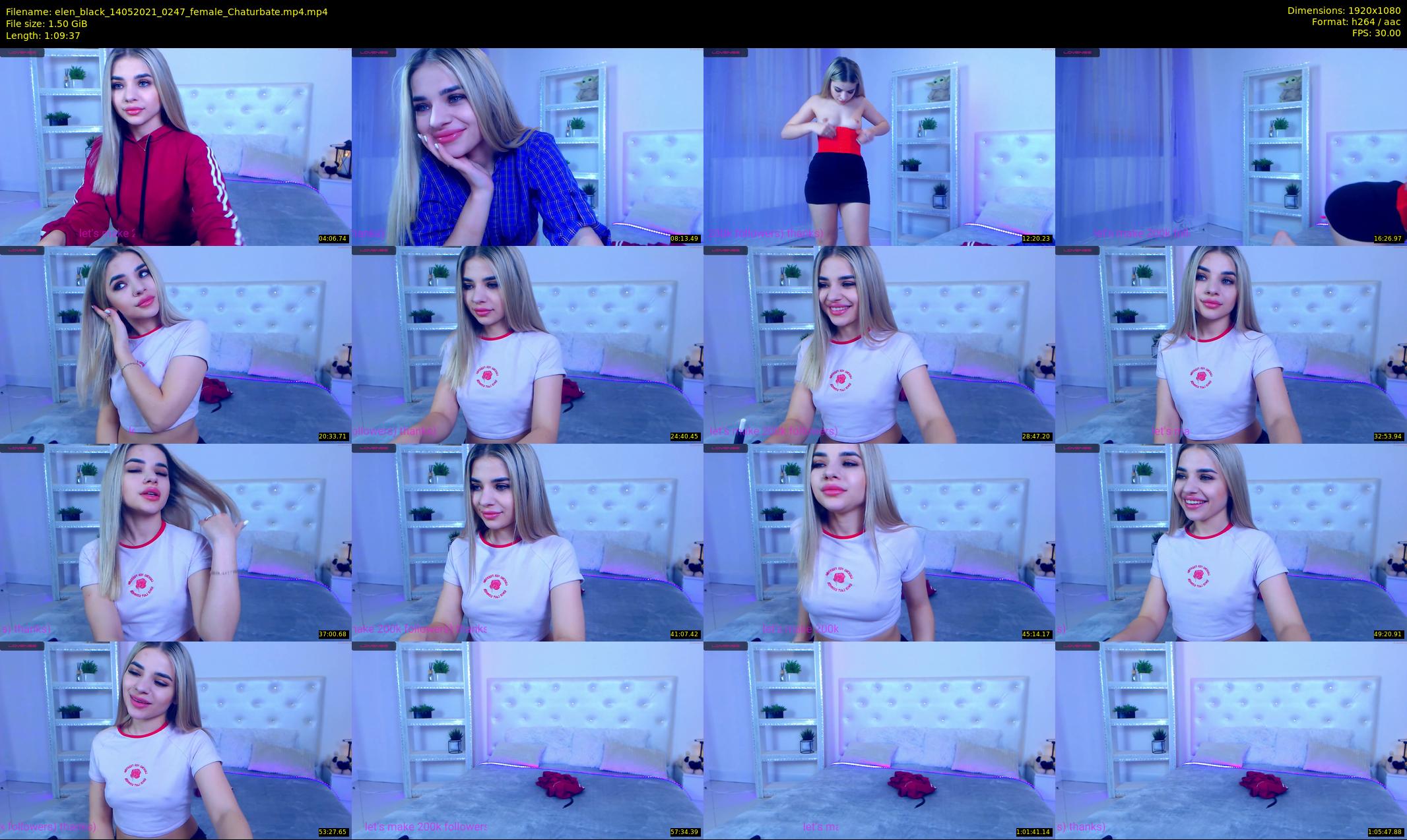 elen_black — 70 minute Chaturbate female cam show recording, 1080p, May 14, 2021