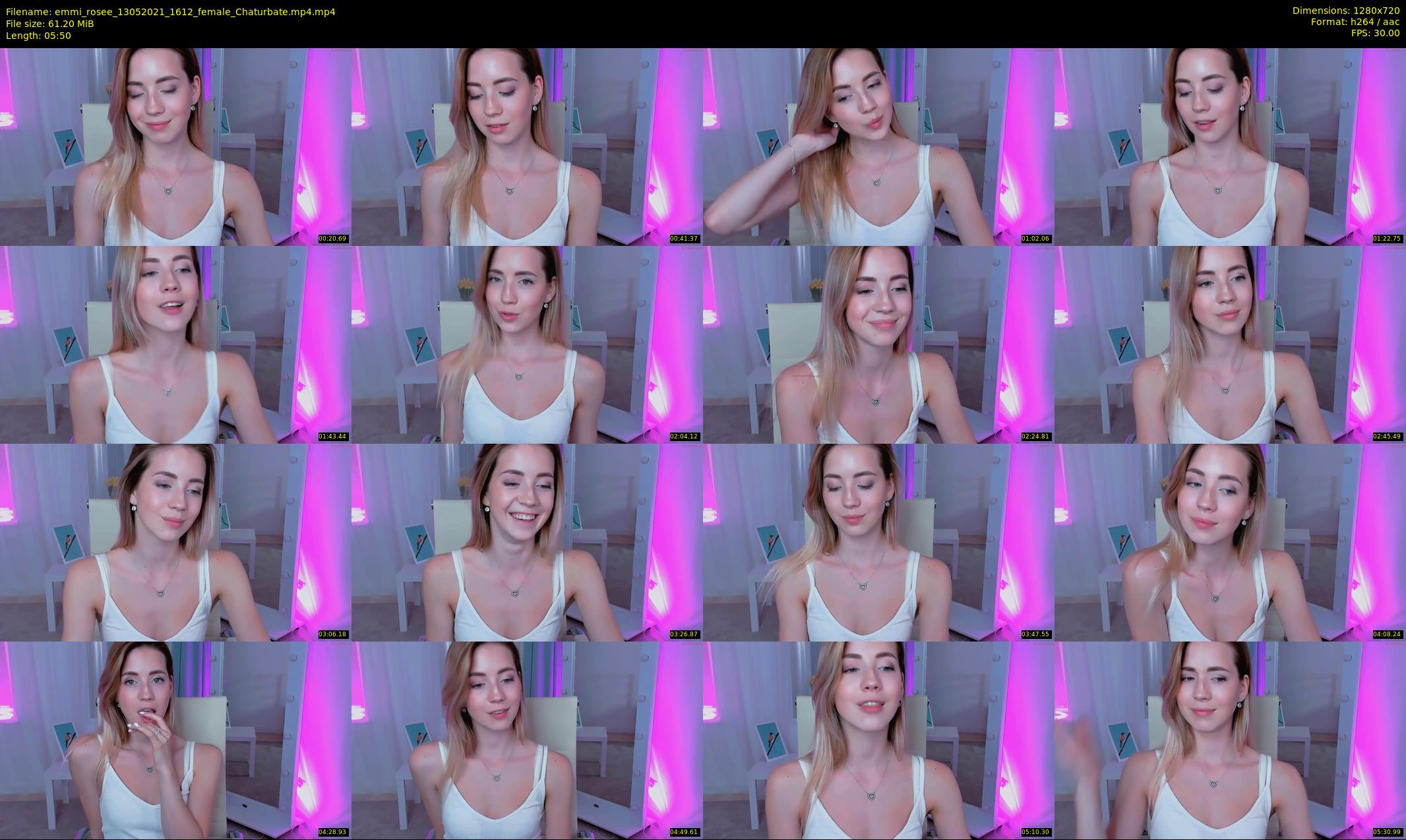 emmi_rosee — 6 minute Chaturbate female cam show recording, 720p, May 13, 2021