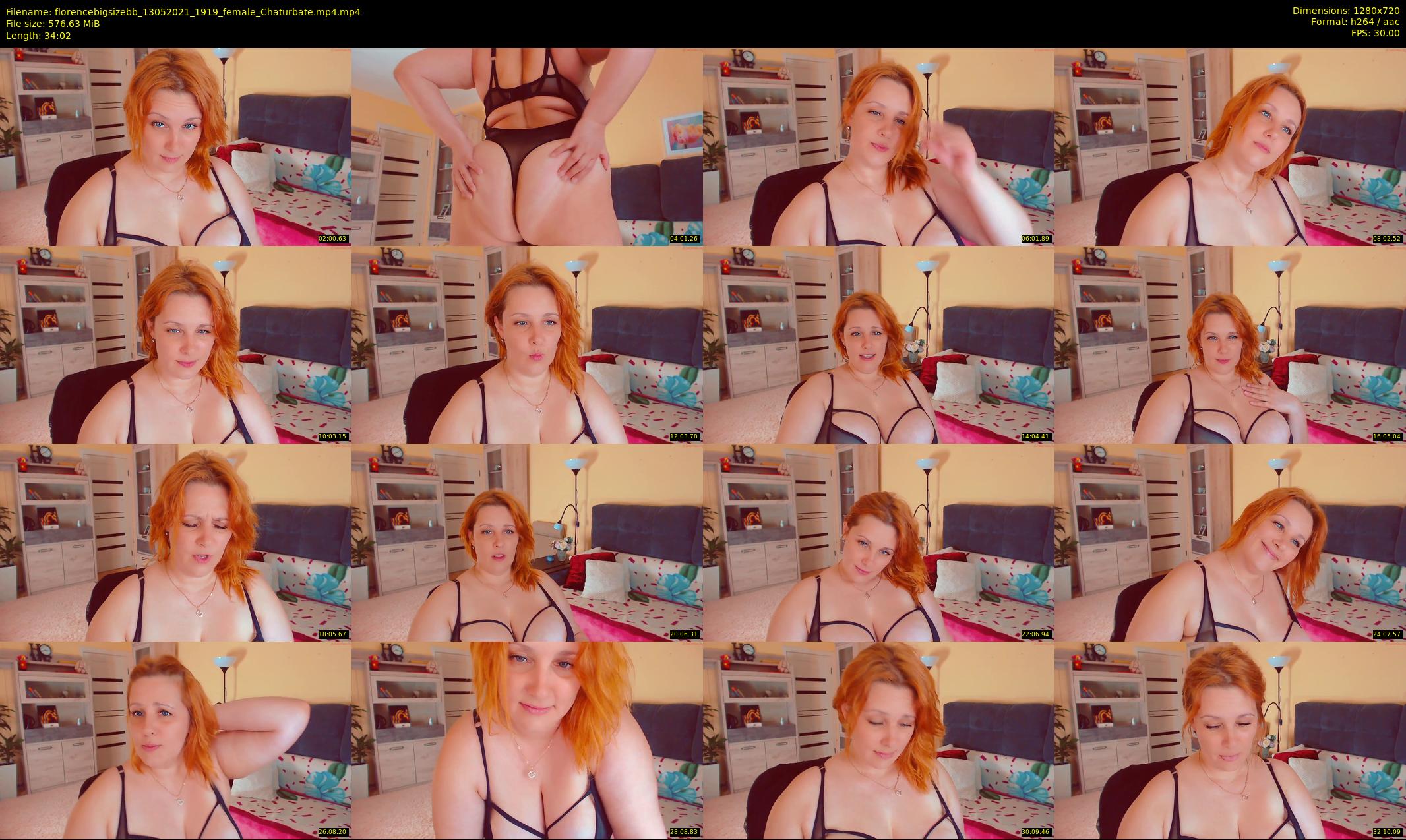 florencebigsizebb — 35 minute Chaturbate female cam show recording, 720p, May 13, 2021