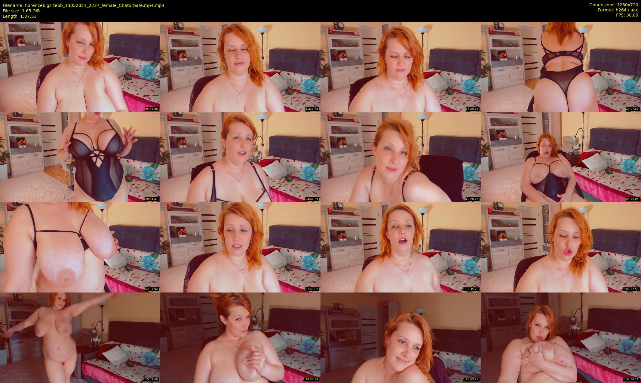 florencebigsizebb — 98 minute Chaturbate female cam show recording, 720p, May 13, 2021