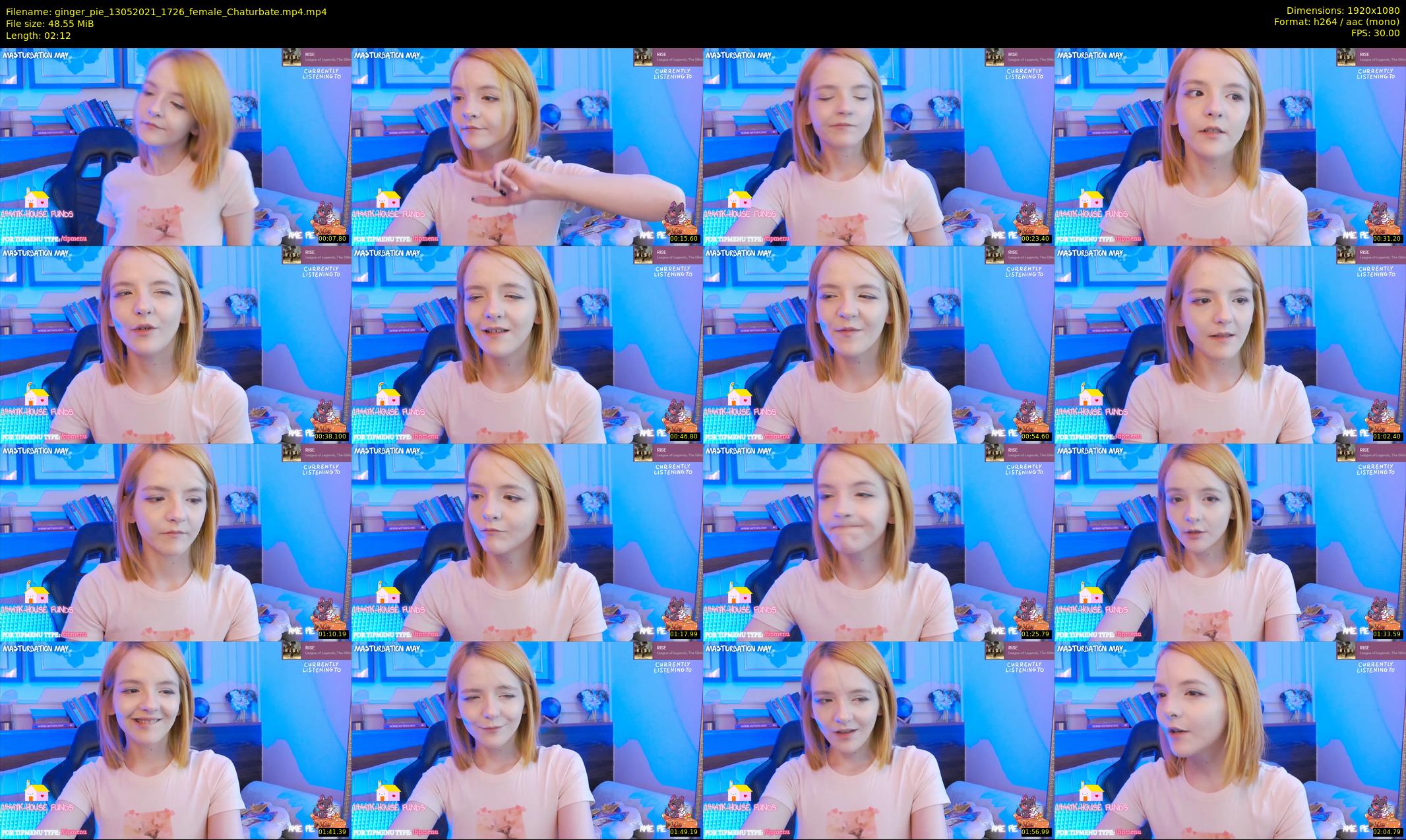 ginger_pie — 3 minute Chaturbate female cam show recording, 1080p, May 13, 2021