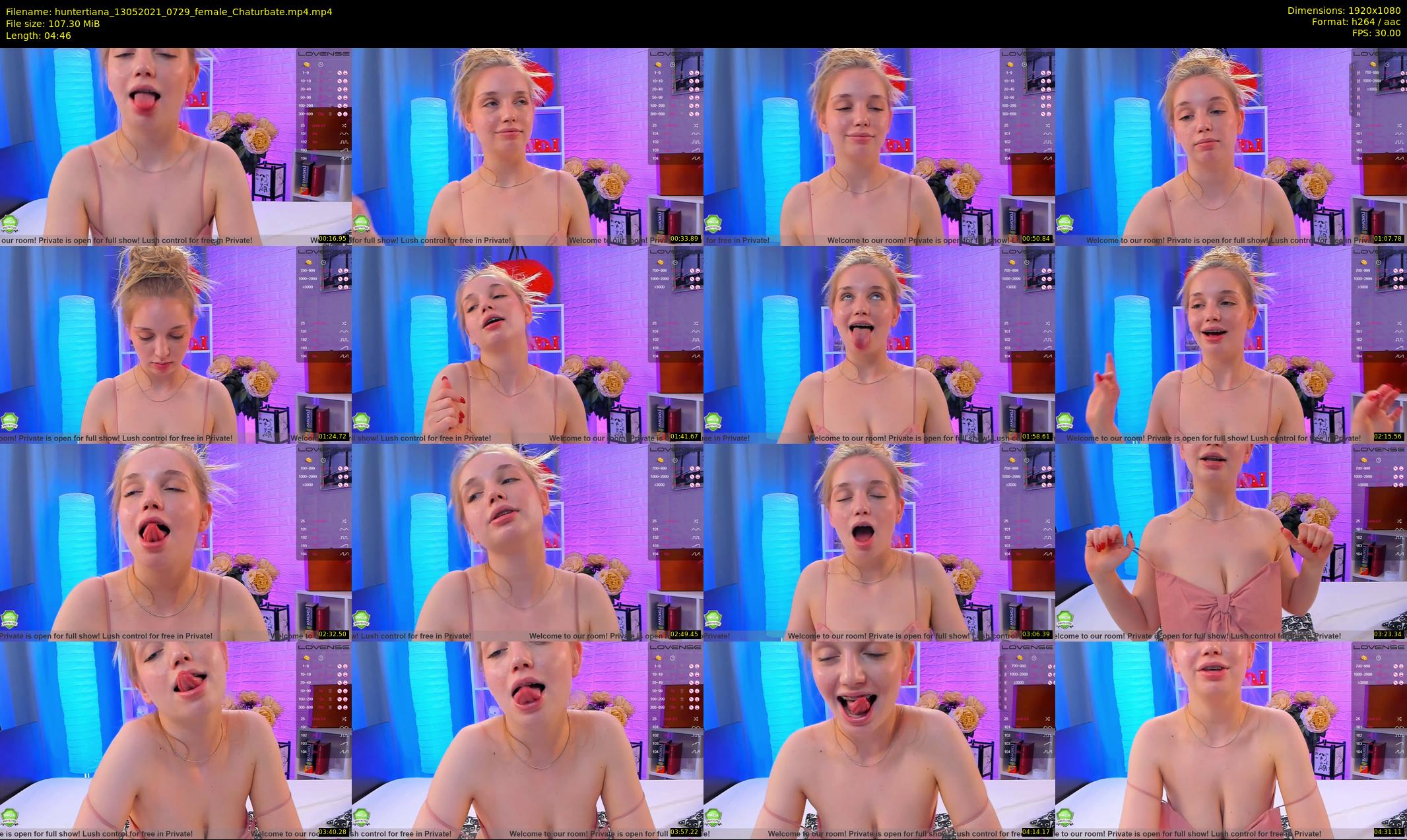 huntertiana — 5 minute Chaturbate female cam show recording, 1080p, May 13, 2021