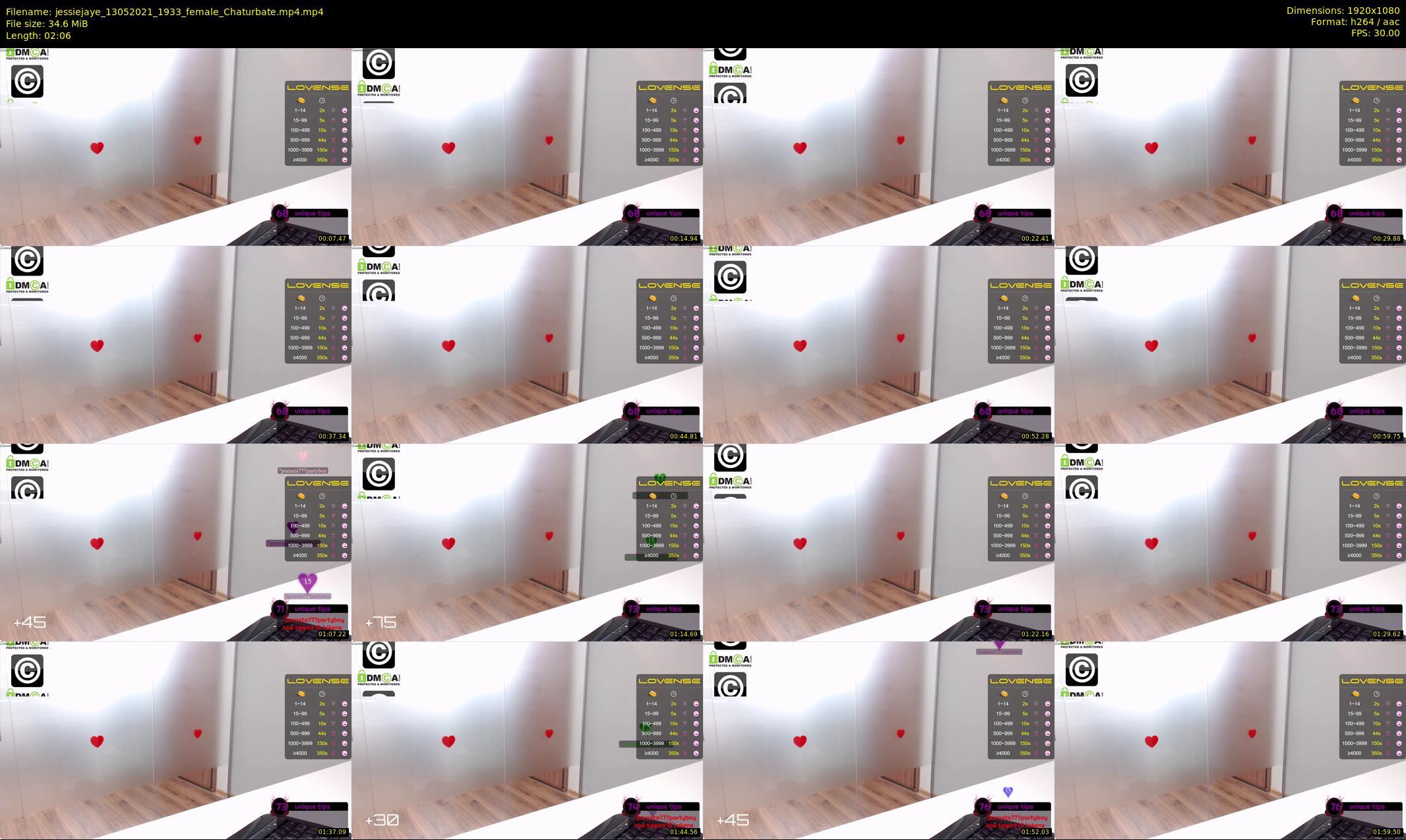 jessiejaye — 3 minute Chaturbate female cam show recording, 1080p, May 13, 2021