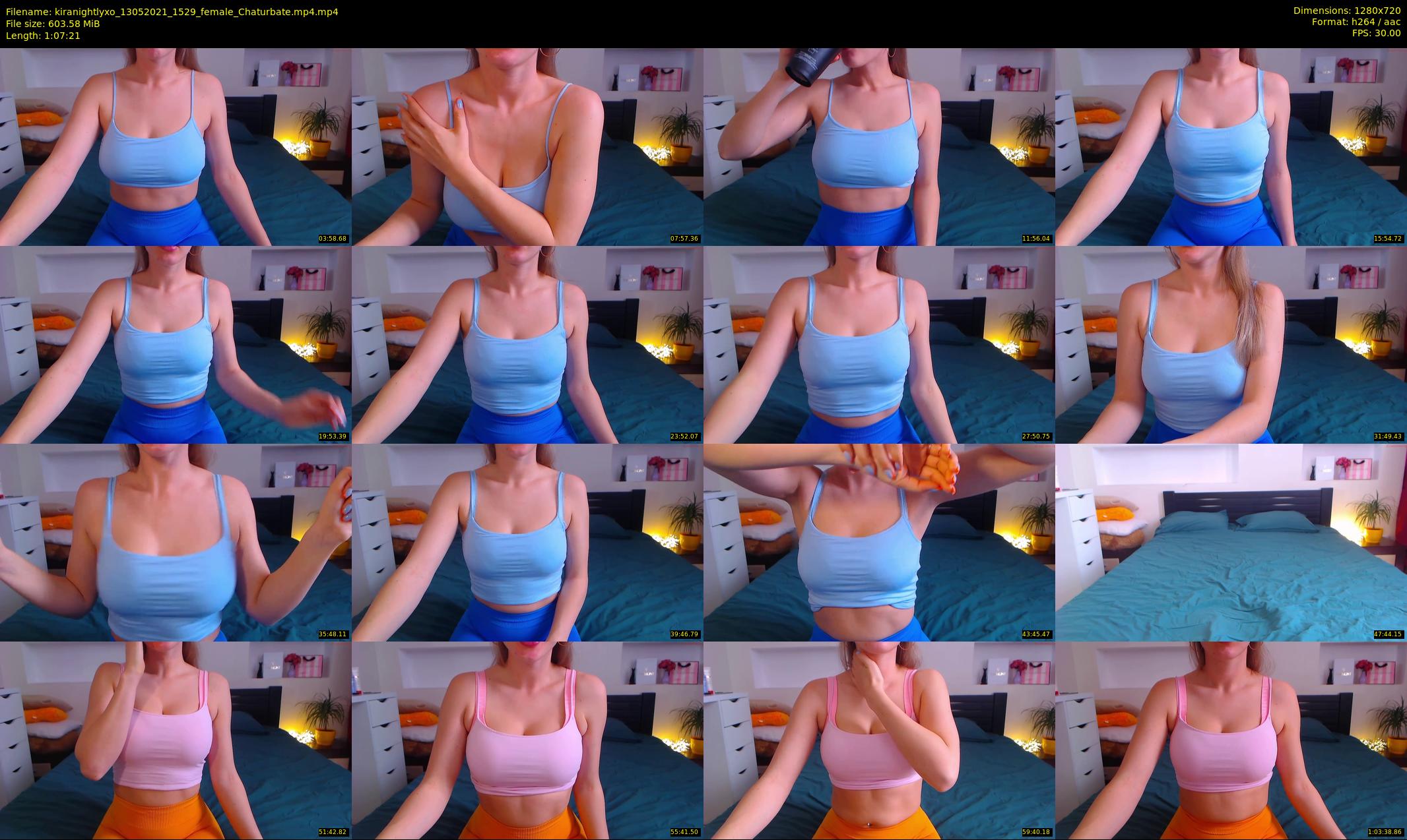 kiranightlyxo — 68 minute Chaturbate female cam show recording, 720p, May 13, 2021