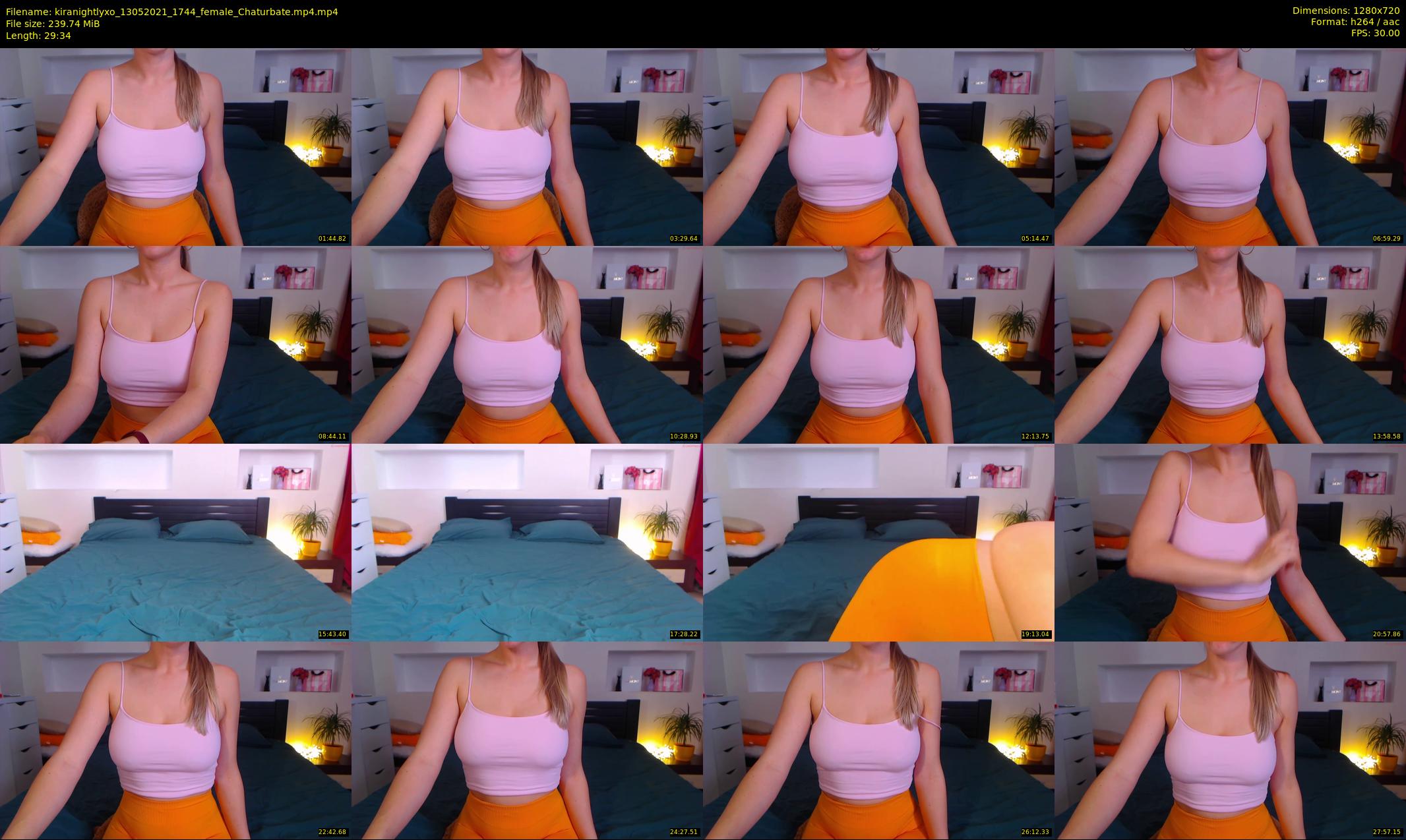 kiranightlyxo — 30 minute Chaturbate female cam show recording, 720p, May 13, 2021
