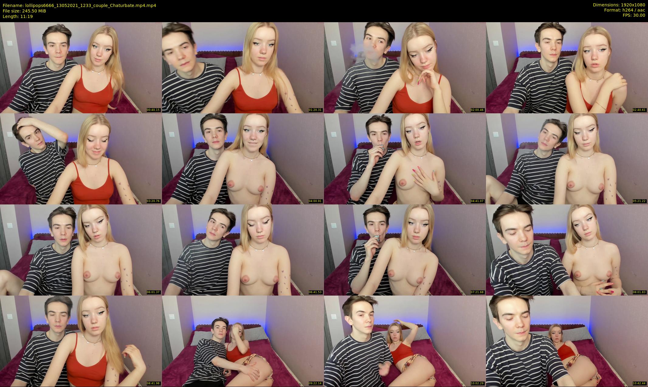 lollipops6666 — 12 minute Chaturbate couple cam show recording, 1080p, May 13, 2021