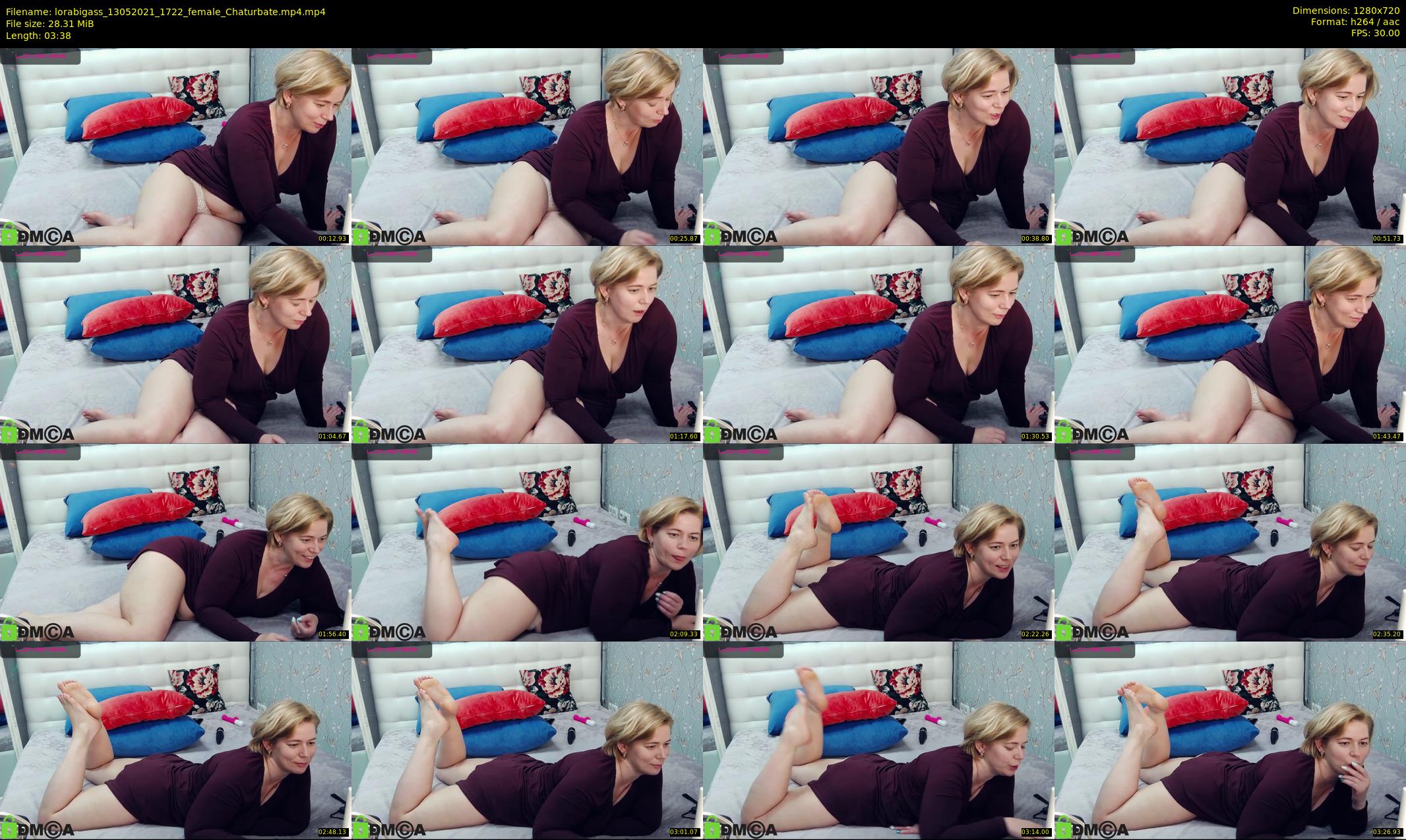 lorabigass — 4 minute Chaturbate female cam show recording, 720p, May 13, 2021