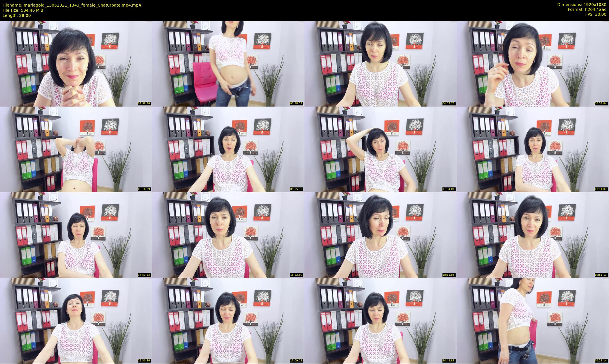 mariagold — 28 minute Chaturbate female cam show recording, 1080p, May 13, 2021
