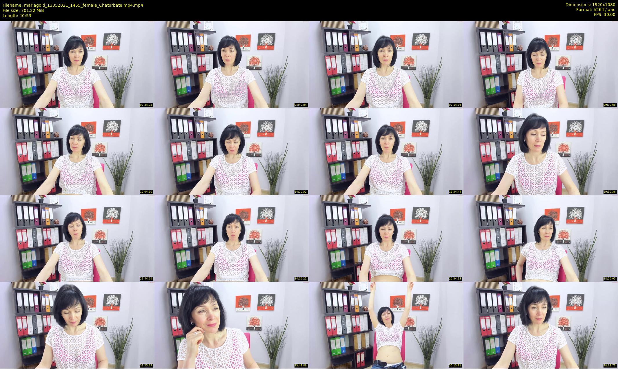 mariagold — 41 minute Chaturbate female cam show recording, 1080p, May 13, 2021