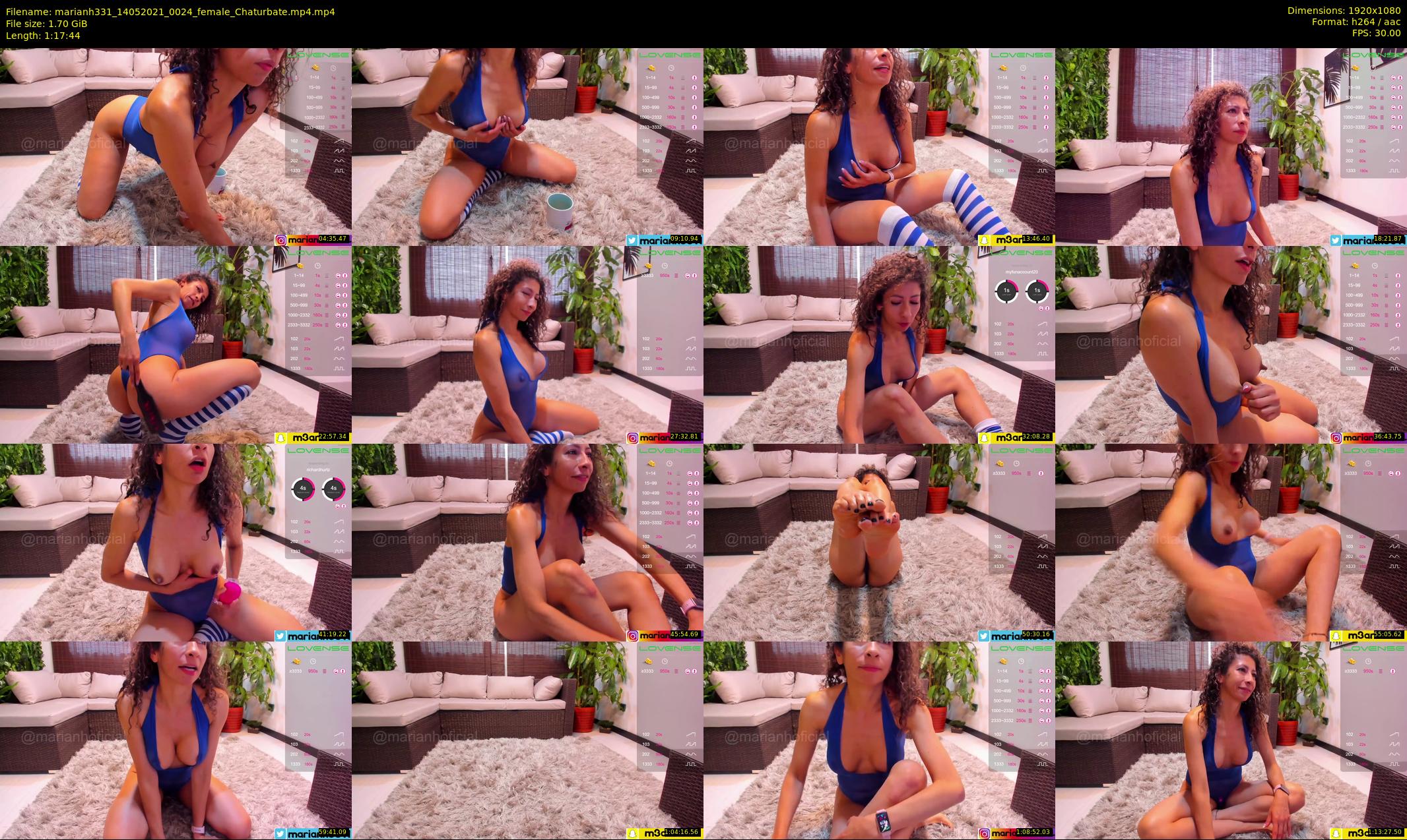 marianh331 — 78 minute Chaturbate female cam show recording, 1080p, May 14, 2021