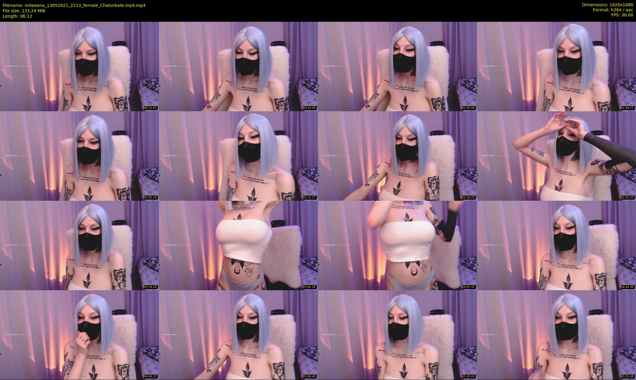 mileeena — 7 minute Chaturbate female cam show recording, 1080p, May 13, 2021