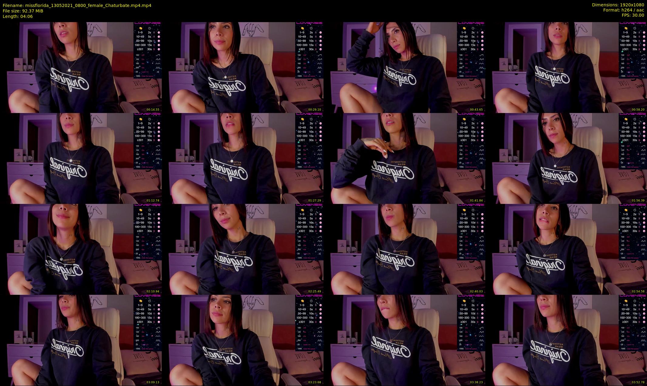 missflorida — 5 minute Chaturbate female cam show recording, 1080p, May 13, 2021